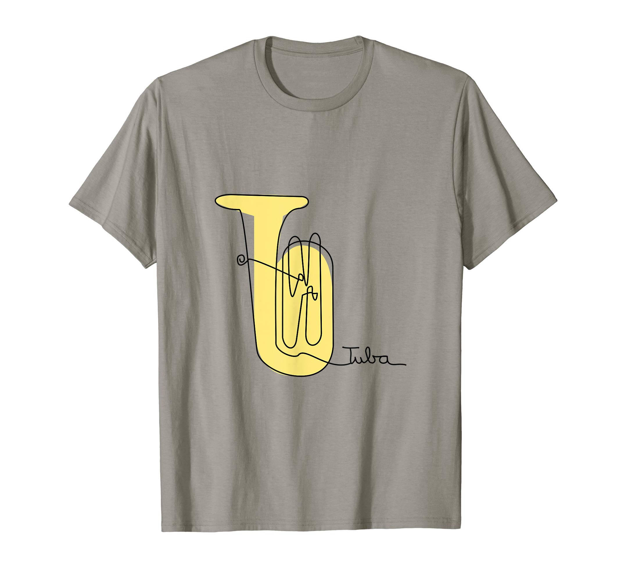 Tubist Brass Music Design One-Line Tuba T-Shirt