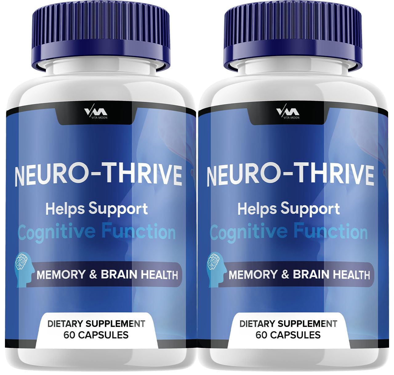 Neuro Thrive Brain Supplement Capsules – NeuroThrive Pills, Neuro Thrive Cognitive Support and Reviews, 120 Capsules