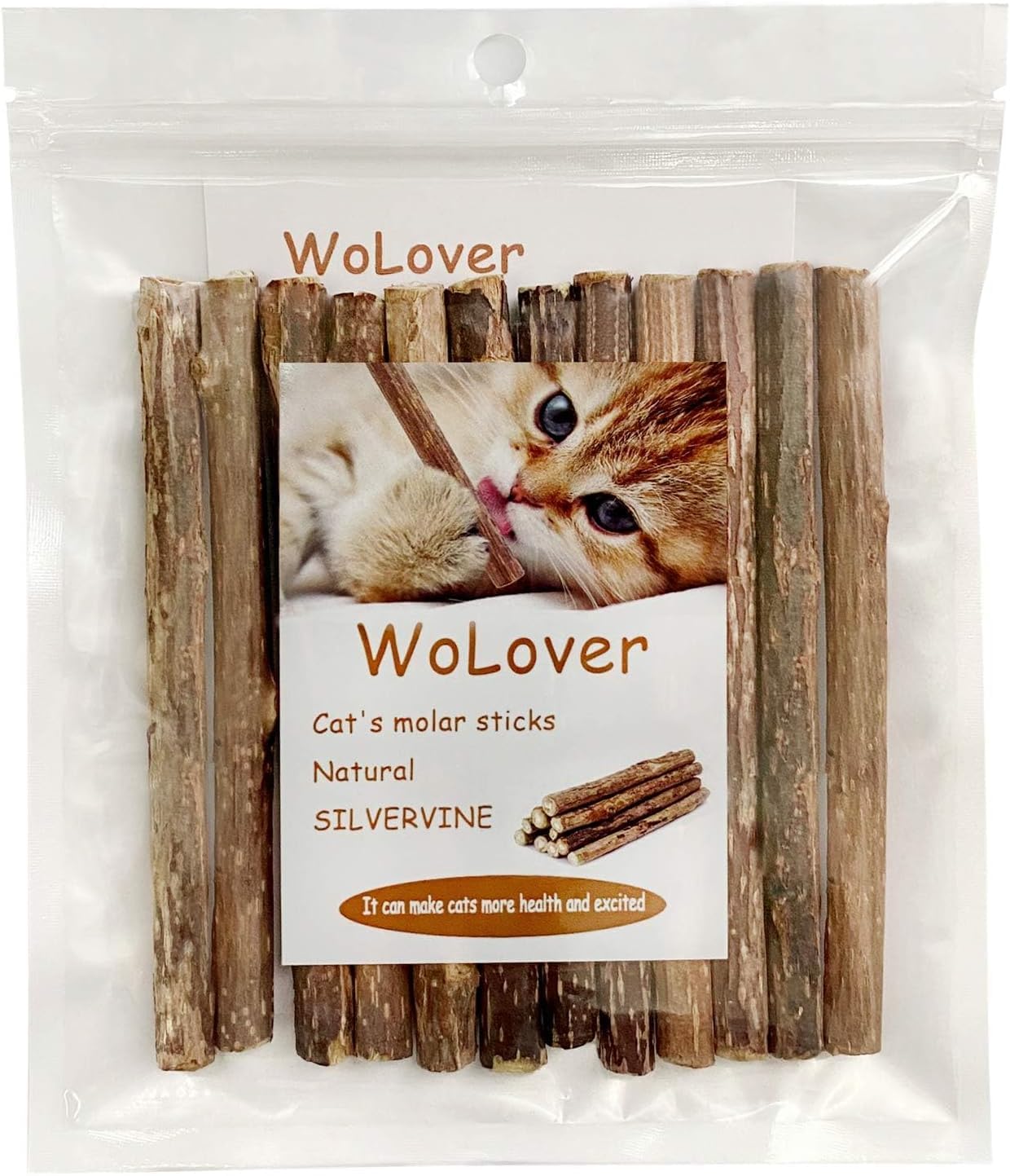 Silvervine Sticks for Cats, Natural Catnip Sticks Matatabi Chew Sticks Teeth Molar Chew Toys for Cat Kitten Kitty -12 PCS