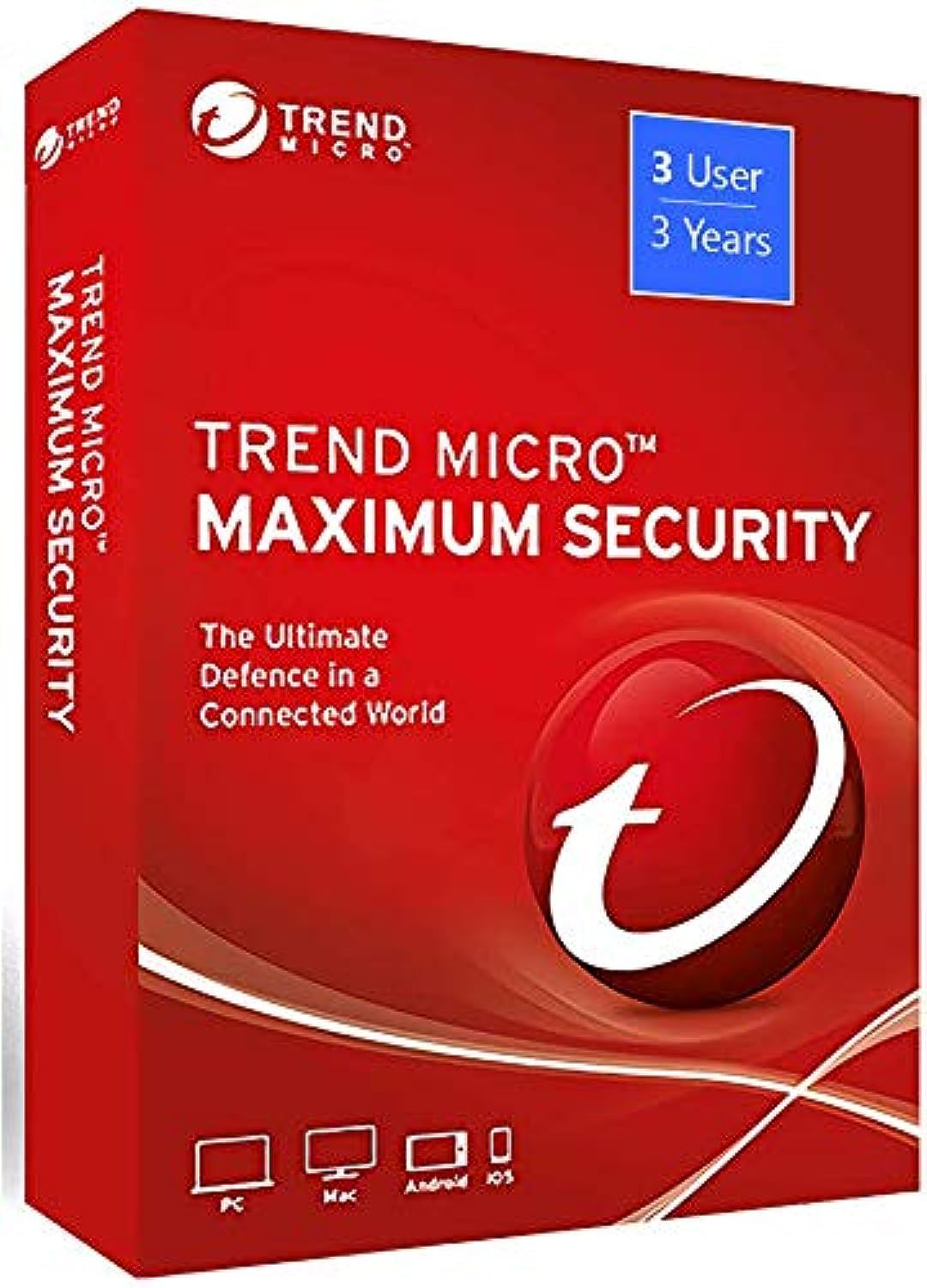 Trend Micro Maximum Security: Global Version (Windows/Mac/Android/iOS) - 3 User