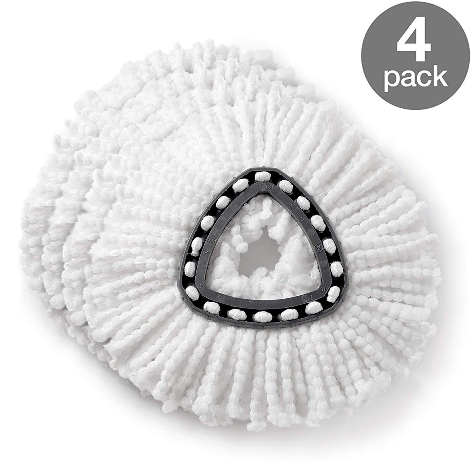 4 Pack Spin Mop Replacement Head Mop Head Refills Mop Head Replacement Floor Cleaning Mop Microfiber Mop Head Replacement