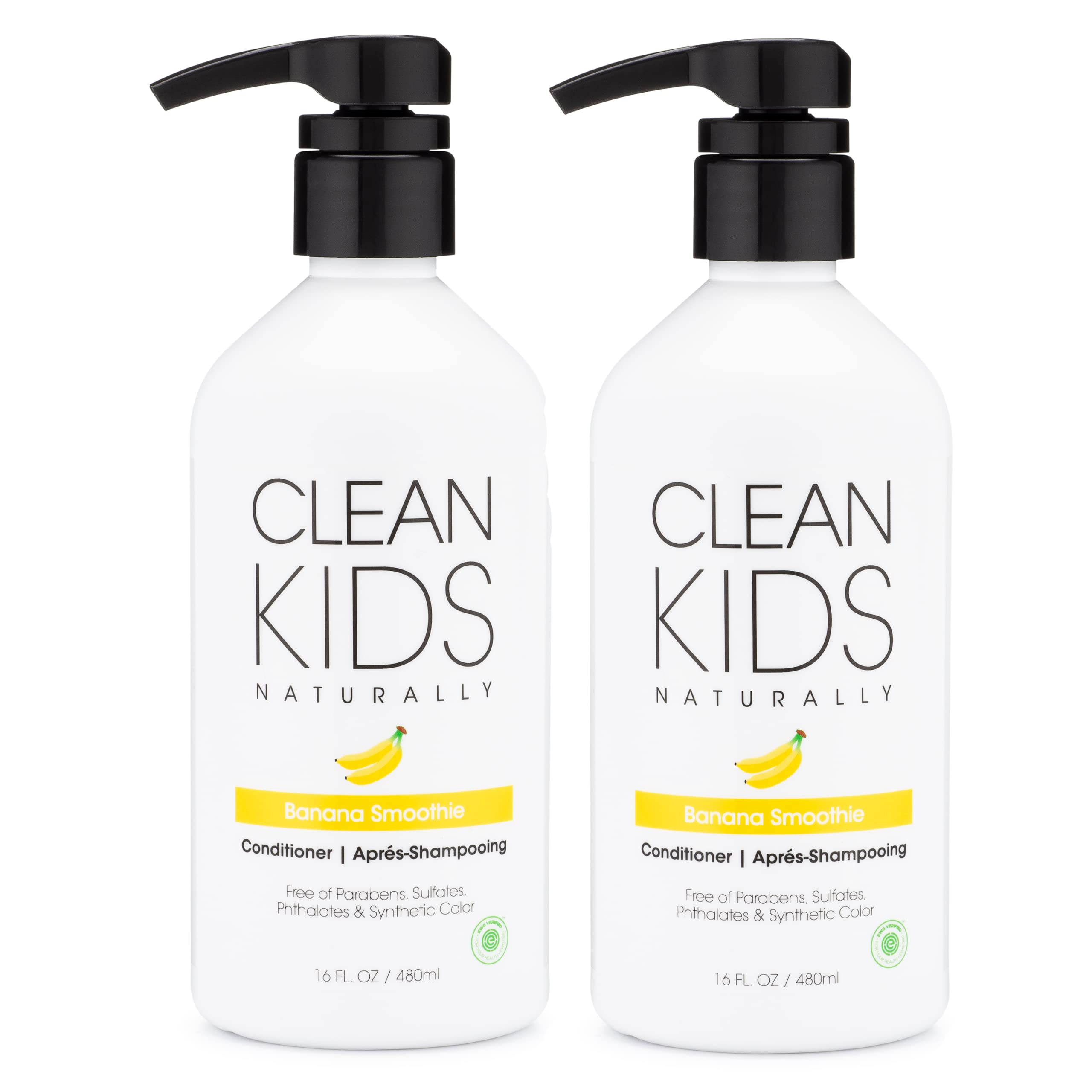 Gabriel CosmeticsClean Kids Naturally Banana Smoothie Conditioner, 16 oz (2 Bottles)