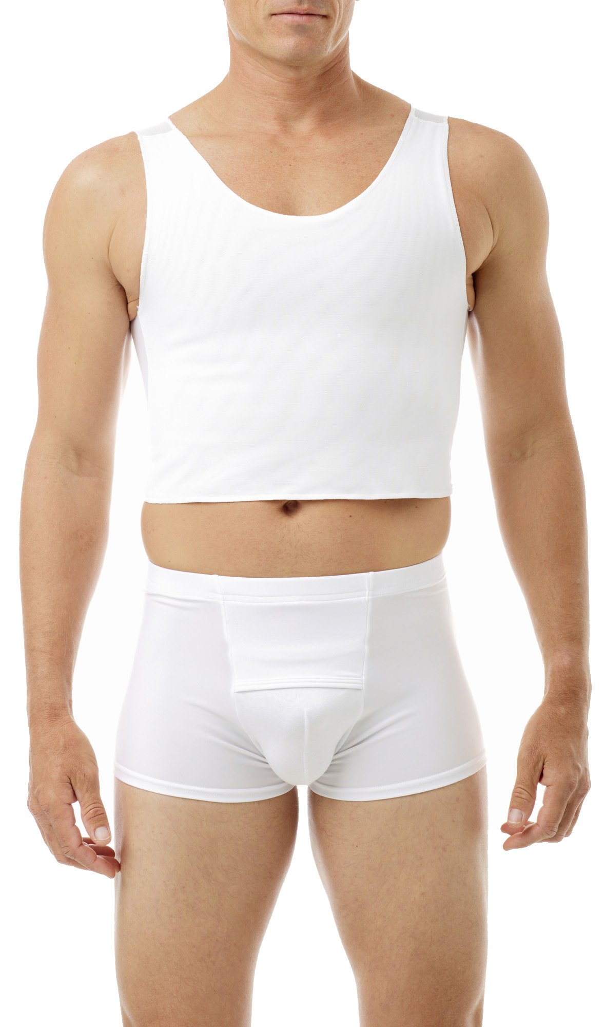 FTM and Gynecomastia Cotton Lined Power Chest Binder Top 975