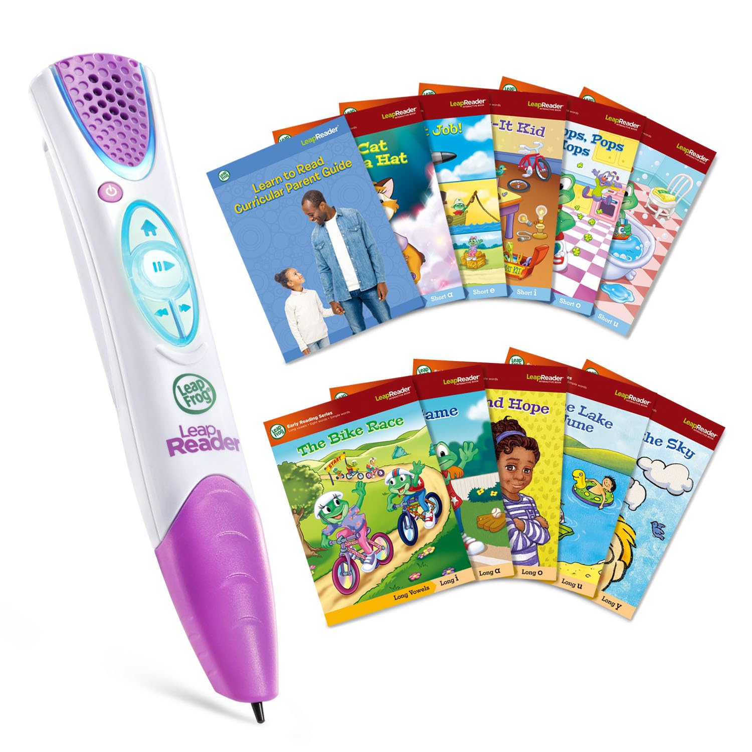 LeapFrog LeapReader System Learn-to-Read 10 Book Mega Pack, Pink