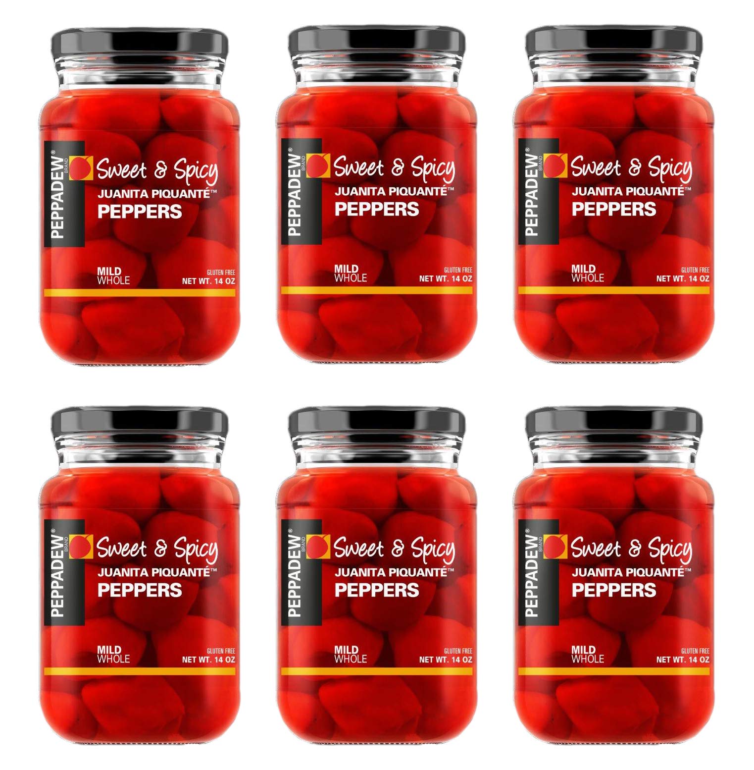 Peppadew Peppers - Mild - Value Bundle of 6 (84 ounce)