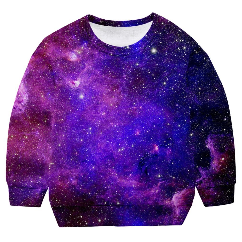 SAYMBoys' Teen Galaxy Crewneck Kids Fleece Hoodies Youth Sweatshirts