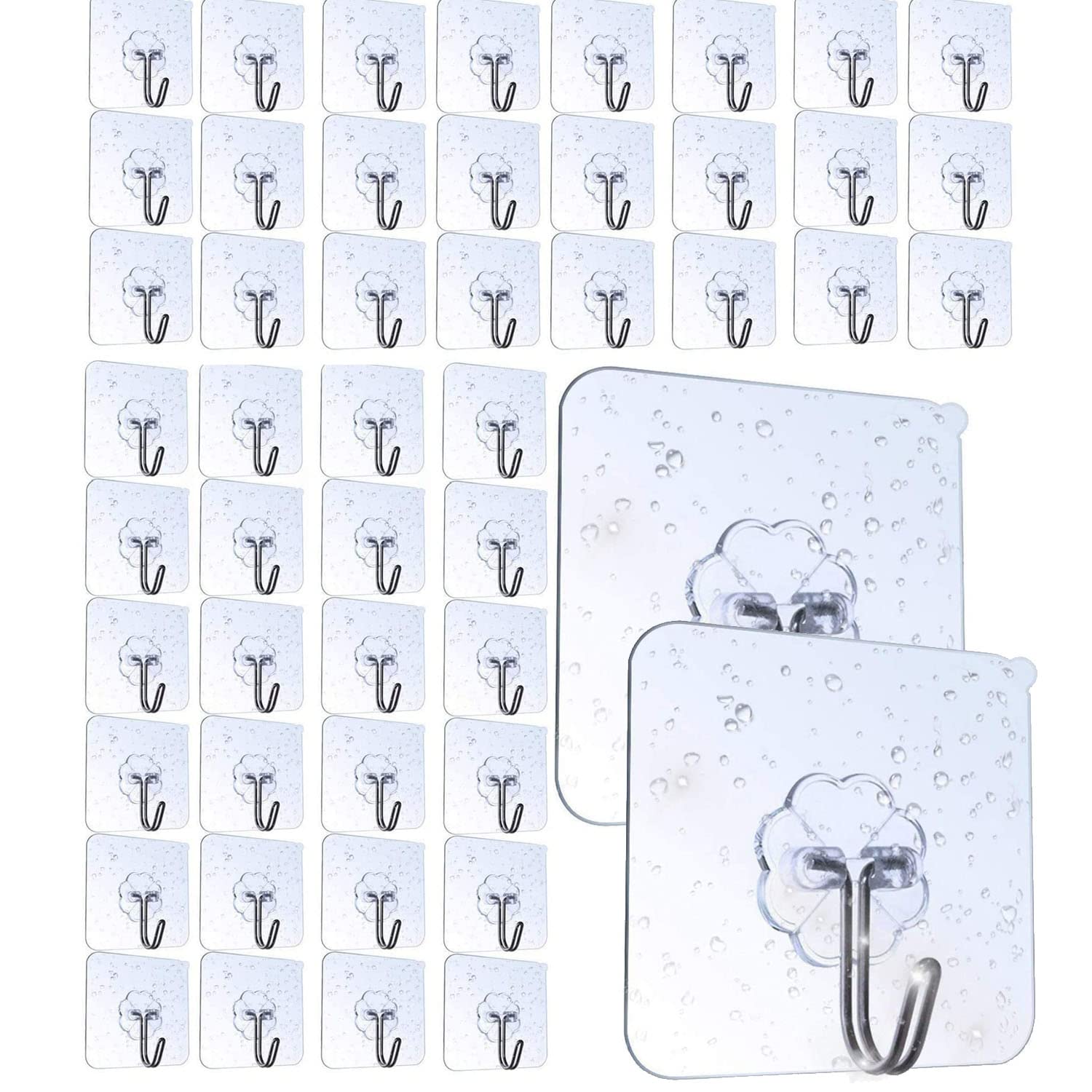 AOMEESAdhesive Hooks (50 Pack)