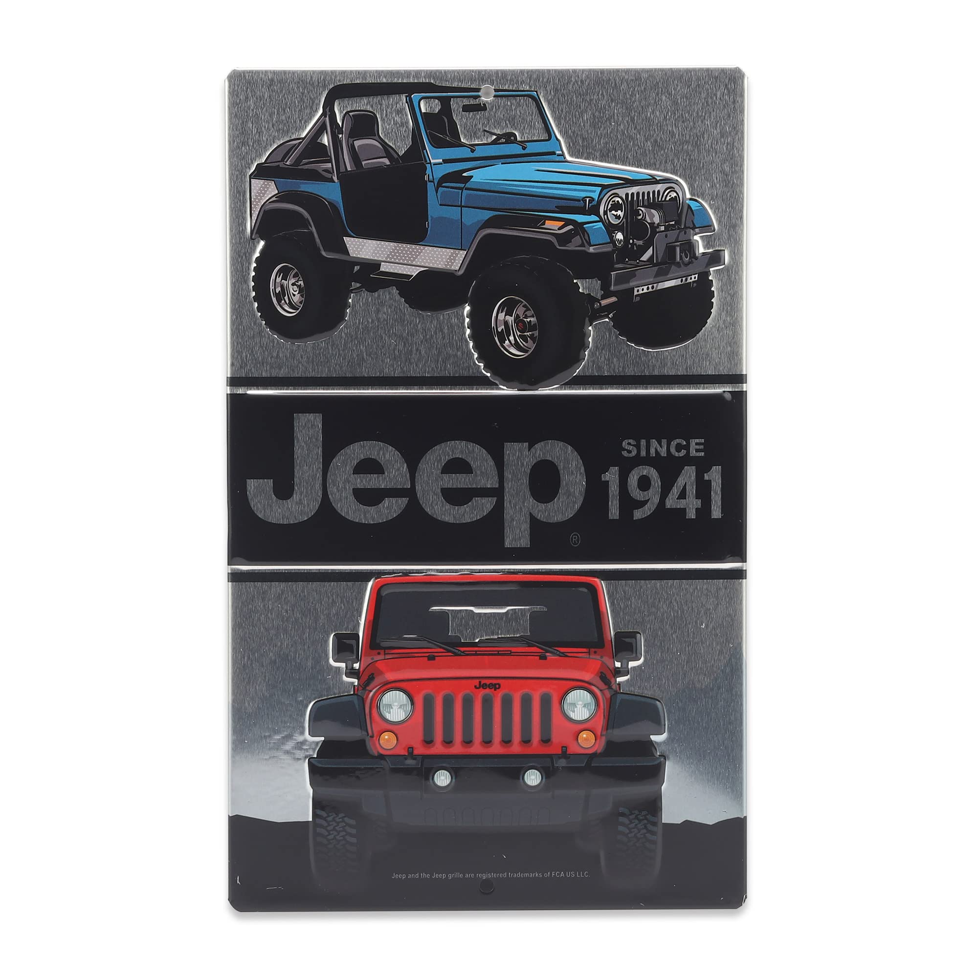 Jeep Since 1941 Metal Sign - Classic Jeep Sign for Garage, Shop or Man Cave