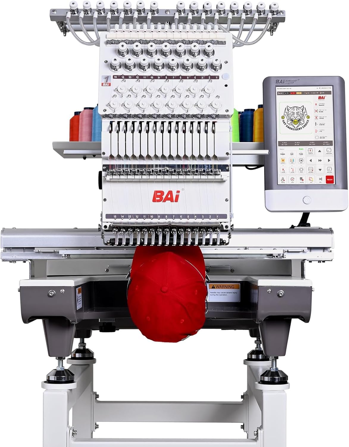 BAi The Mirror Commercial Embroidery Machine15 Needles, Multi Needle Embroidery Machine 13.7x19.7 Inch Embroidery Area, Max Speed ​​1200 SPM, Wifi Enabled 7“ Touch Screen