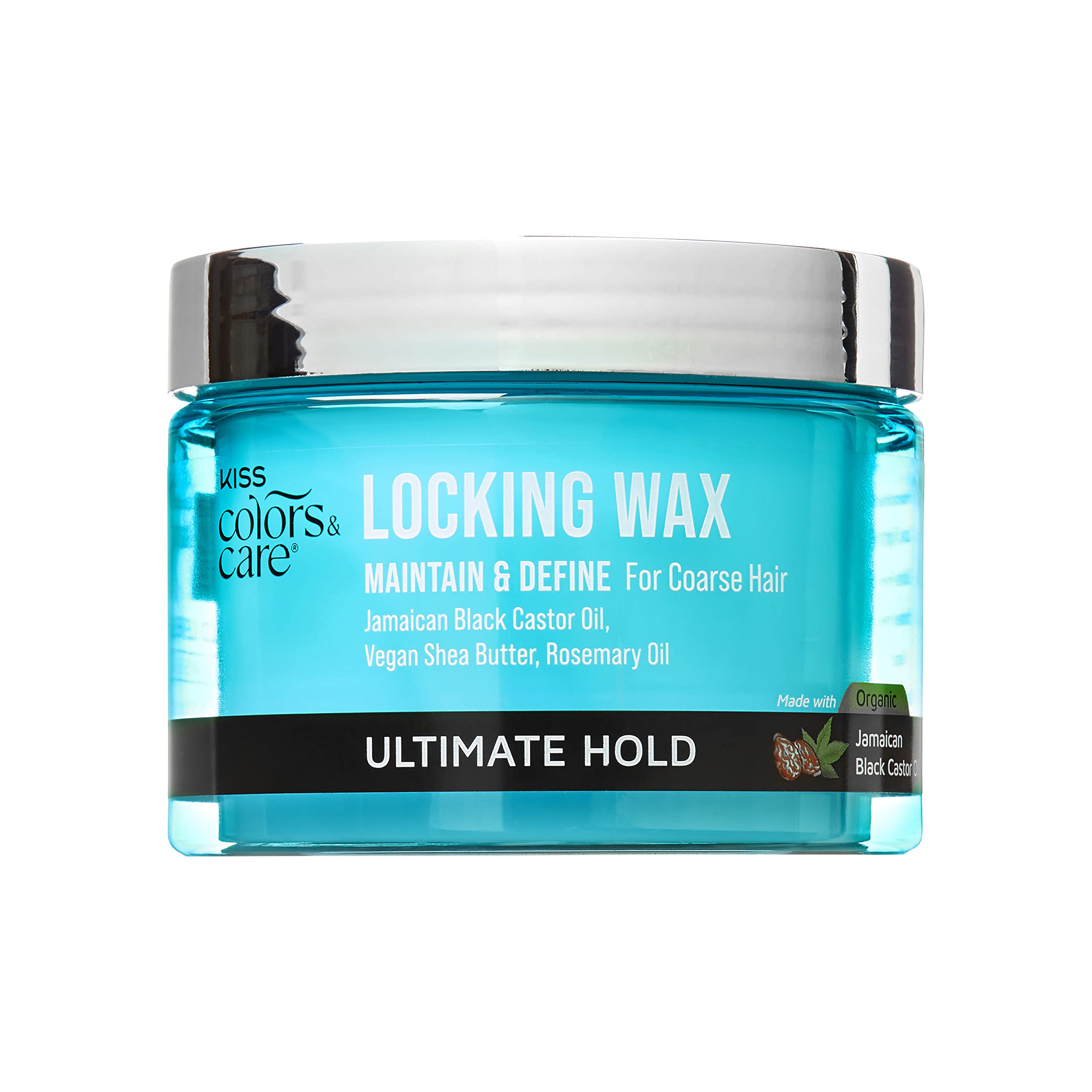 KISS COLORS & CAREUltimate Hold Locking Wax, 6 oz. - starts and maintains locs with long lasting hold and no build up. Ideal for thicker hair textures