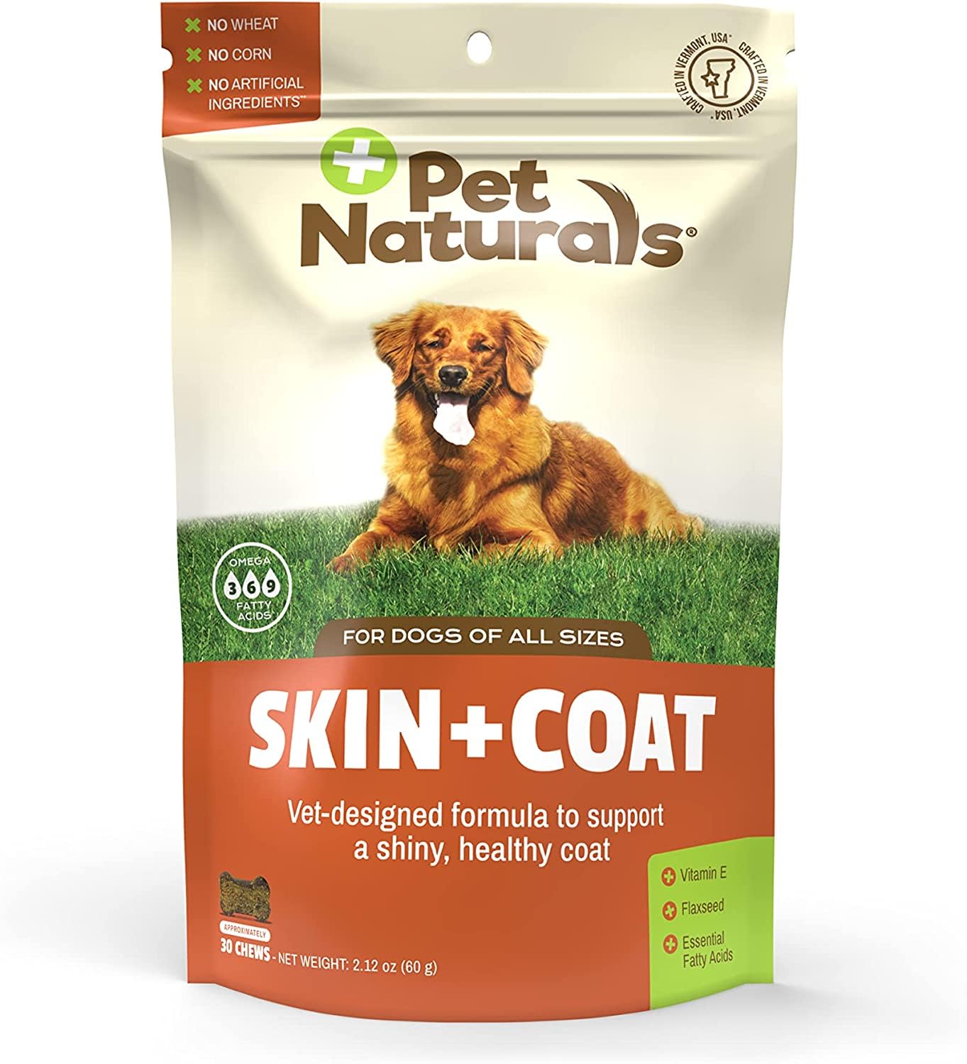 Pet Naturals of Vermont 30 Skin + Coat Chew for Dogs