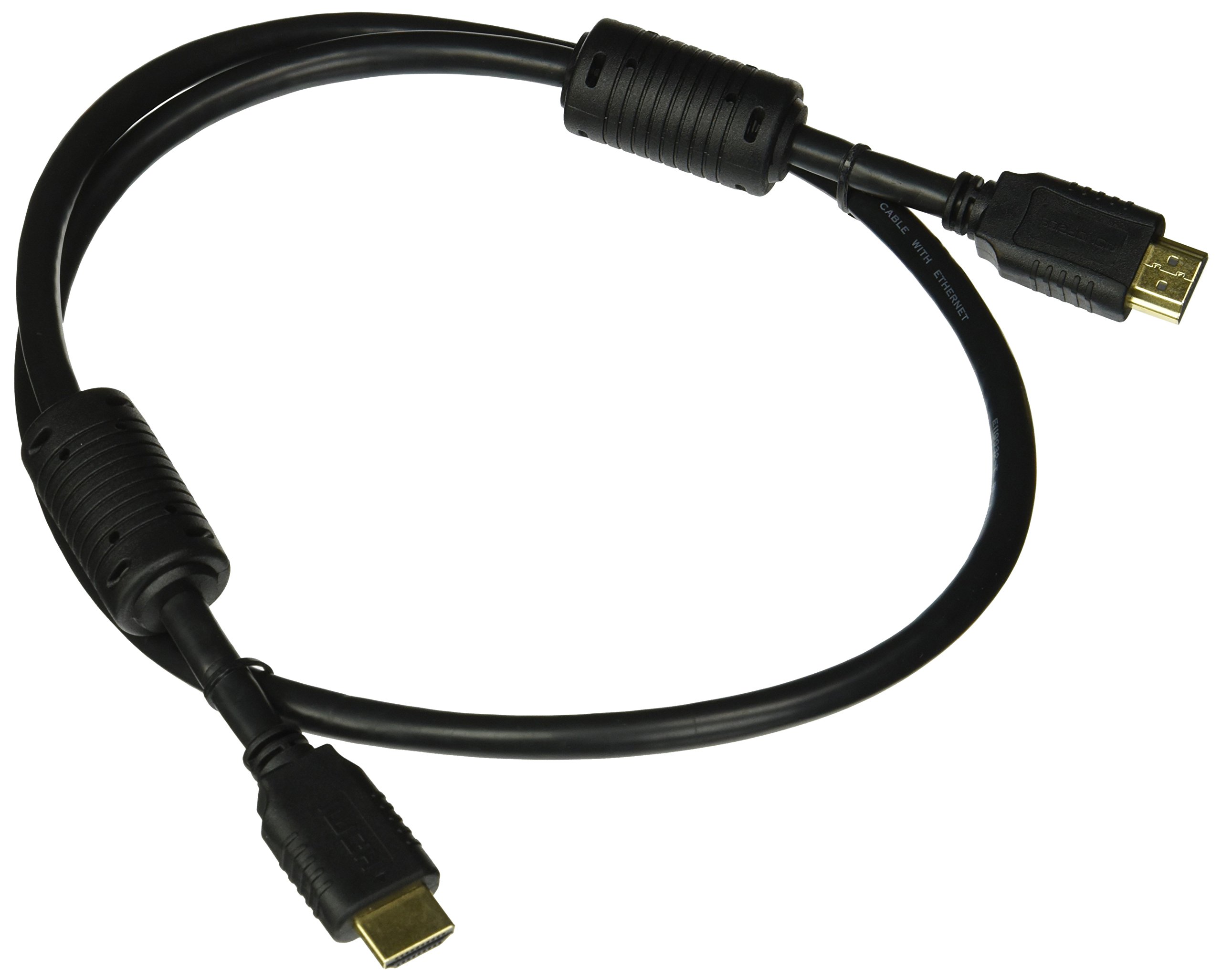 Monoprice HDMI High Speed Cable - 3 Feet - Black, 4K@60Hz, HDR, 18Gbps, YUV 4:4:4, 28AWG - Select Series