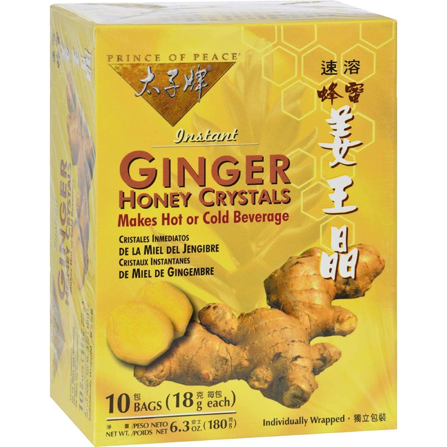 Prince of PeaceGinger Honey Crystals - 10 Tea Bags