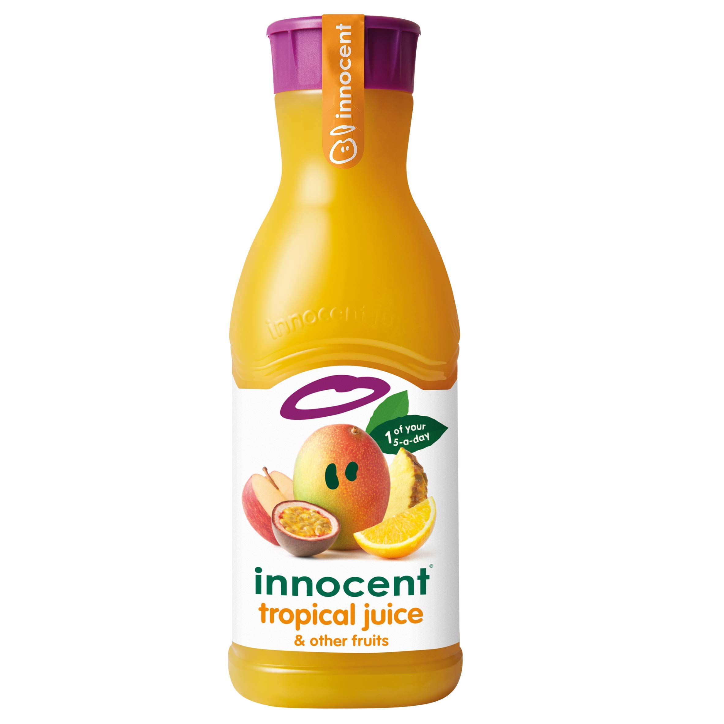 Innocent Not from Concentrate Tropical Juice, 1.35 Litre 100 Percent Recyclable Bottle - Made from Nothing But Juicy Fruit and A Dash of Antioxidant, We Never Ever Add Sugar