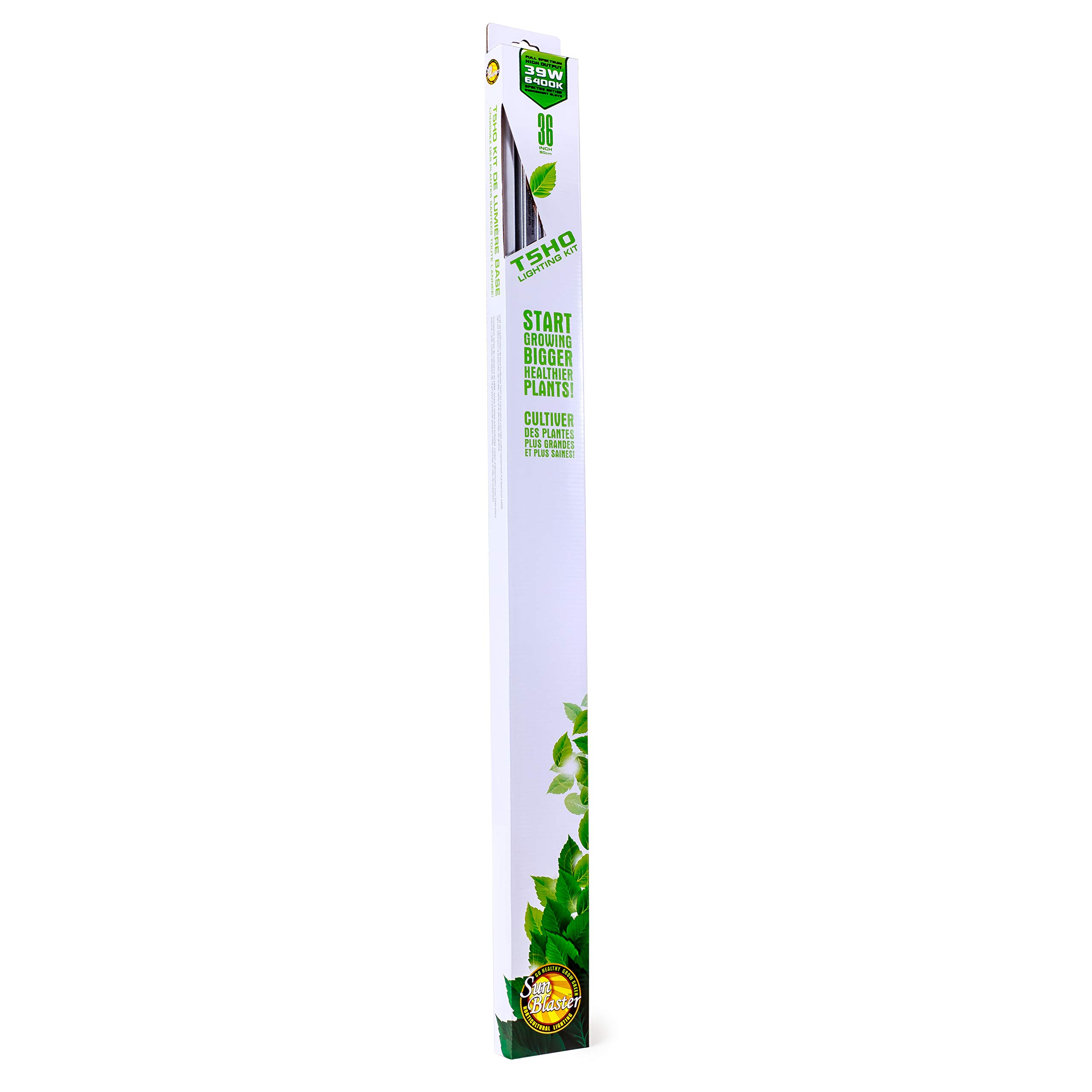 Sunblaster 904302 T5 High Output Fluorescent Strip, 3-Feet Plant-Growing-Light-fixtures, 36", Natural