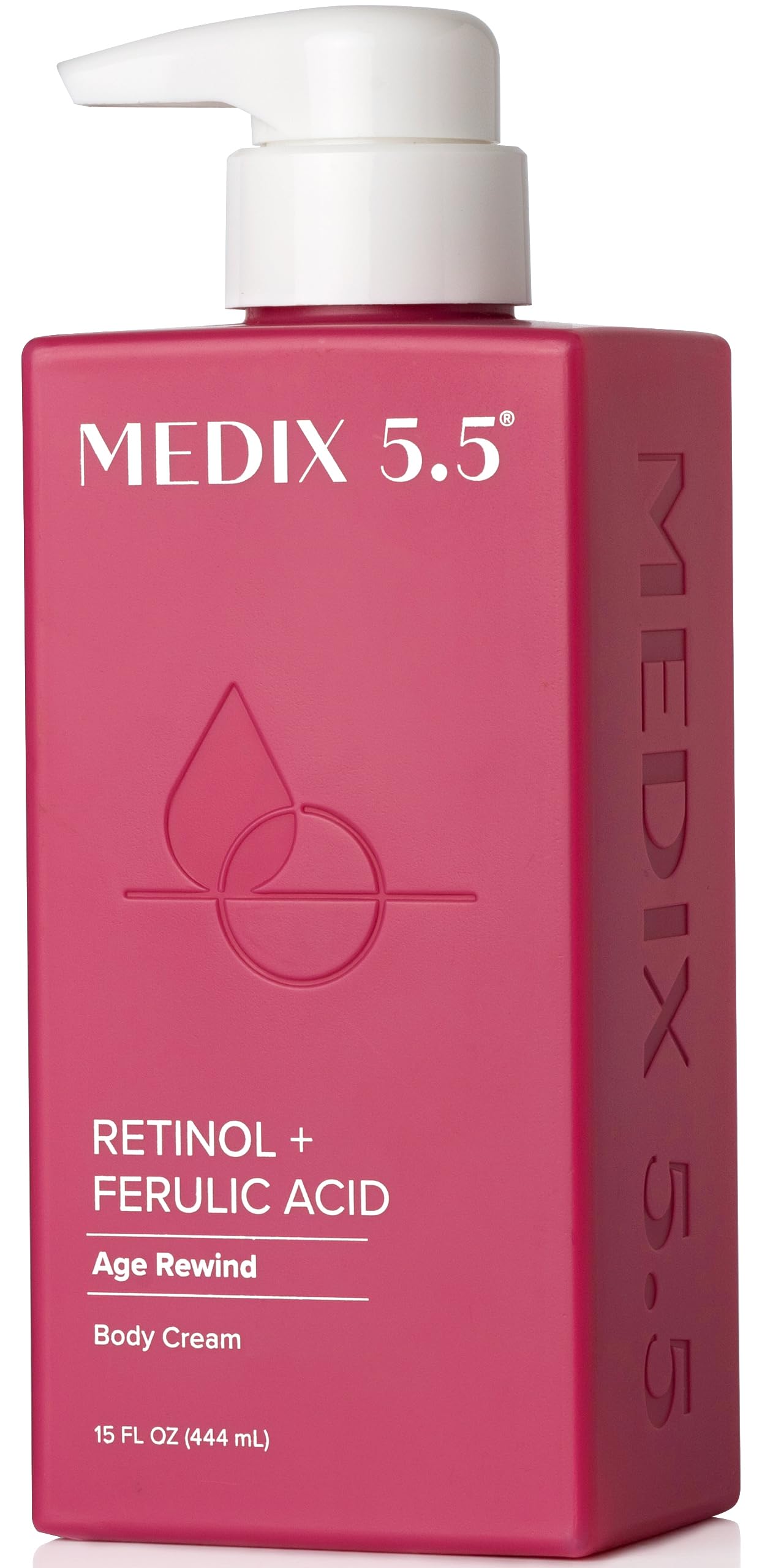 Medix 5.5 Retinol Body Lotion Firming Moisturizer | Crepey Skin Care Treatment | Retinol Body Cream | Anti Aging Retinol Cream For Women Targets Look Of Crepe Skin, Wrinkles, & Sagging Skin, 15 Fl Oz