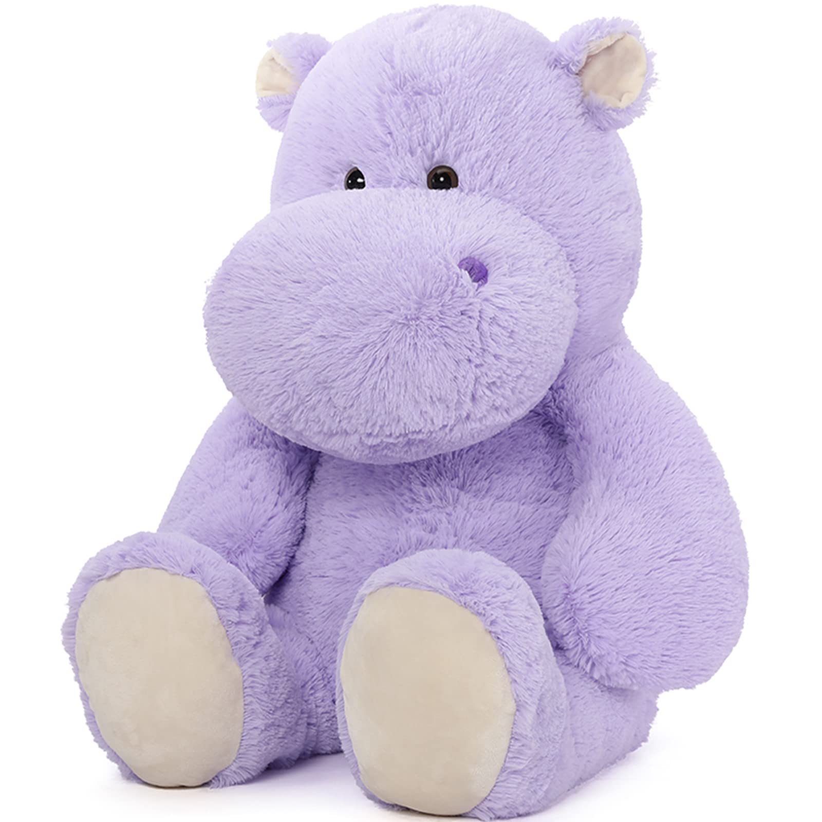 MorisMos Jumbo Plush Hippo Hippo Large Hippo Cuddly Toy XXL, 90 cm Giant Hippo Plush Toy Stuffed Toy Gift Children Girls