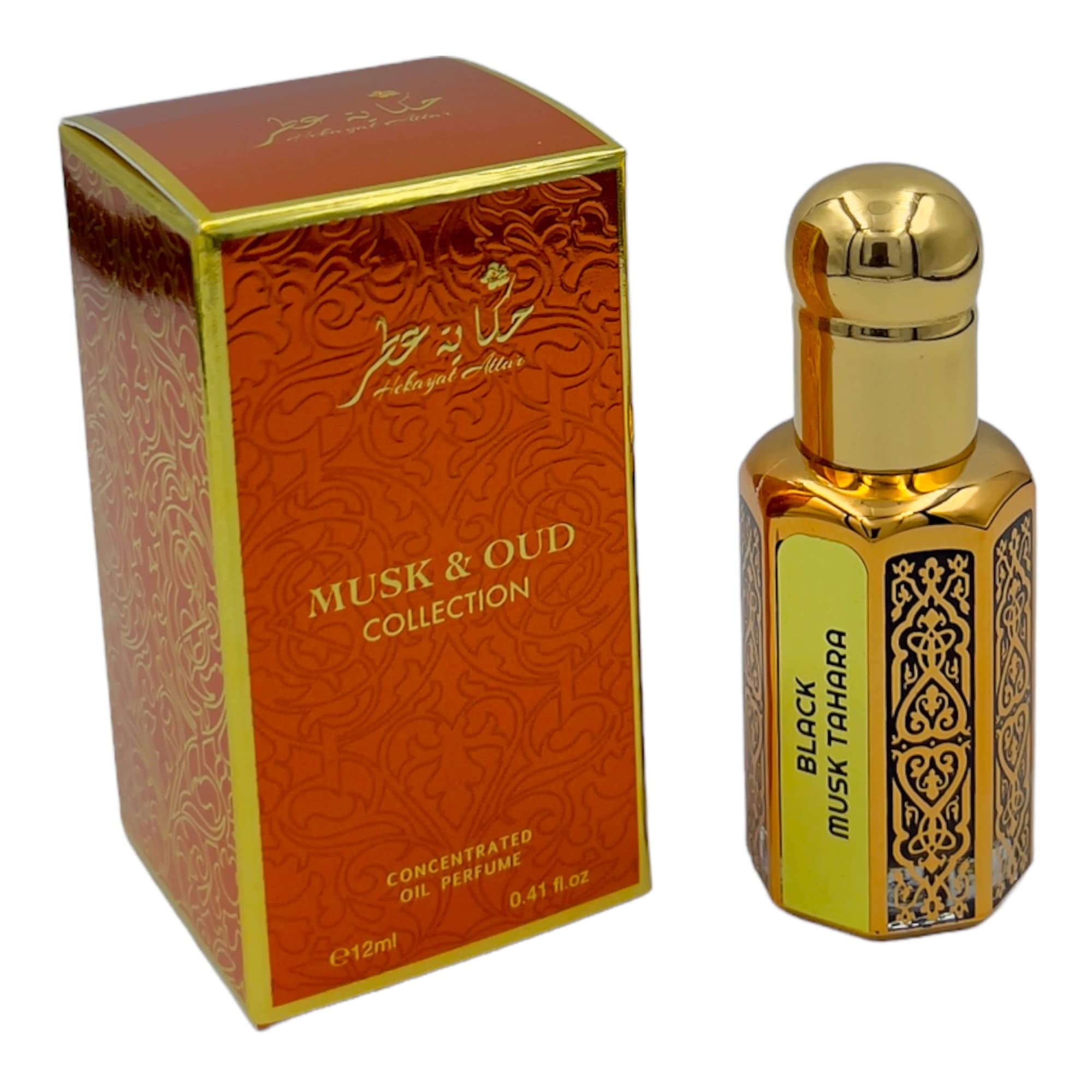 HEKAYAT ATTAR BLACK MUSK TAHARA 12 ML CONCENTRATED OIL PERFUME | MUSK & OUD COLLECTION