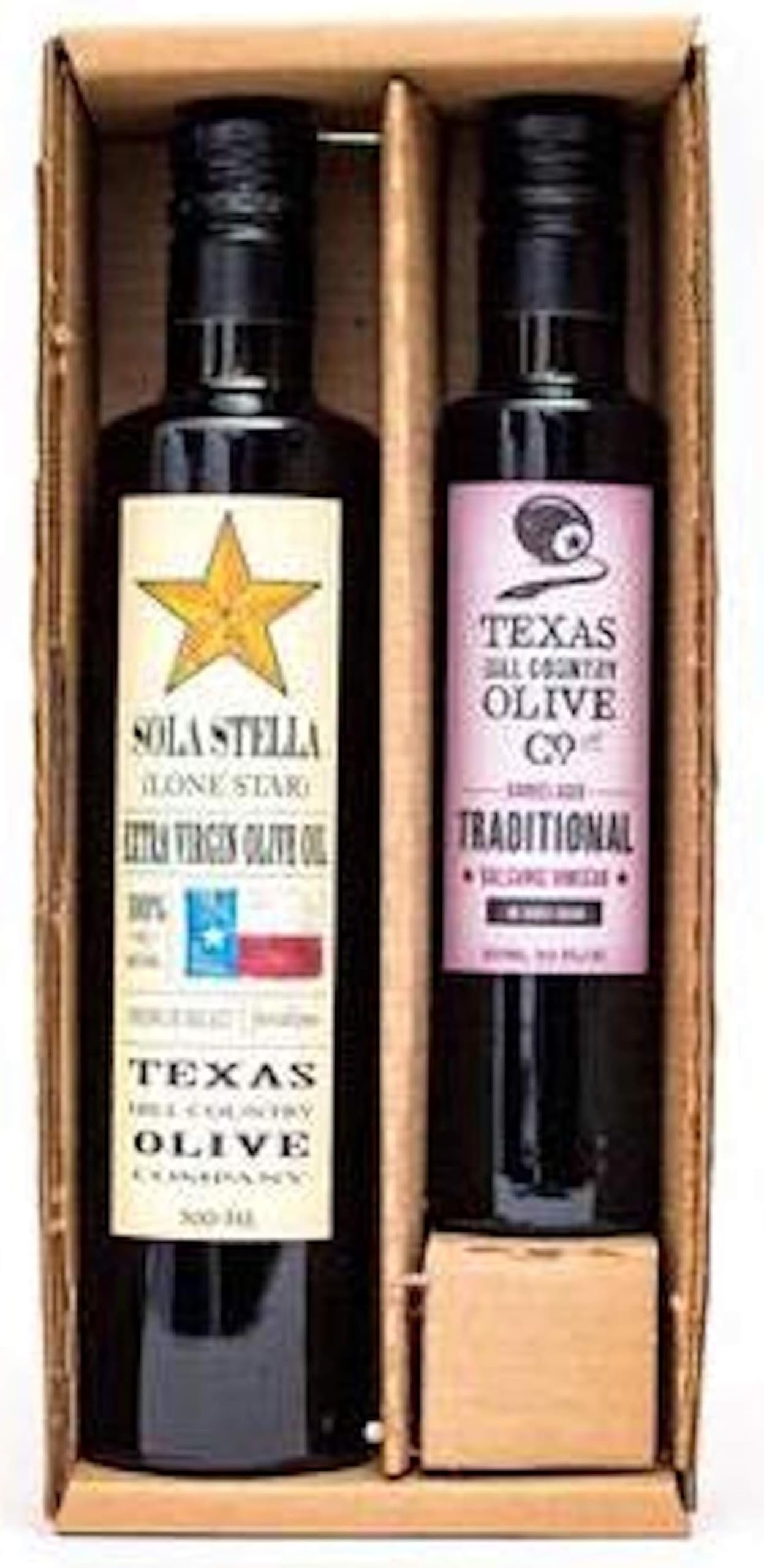 Olive Oil and Balsamic Vinegar Salad Set (Sola Stella Extra Virgin Olive Oil 500ml, Traditional Balsamic Vinegar 250ml)