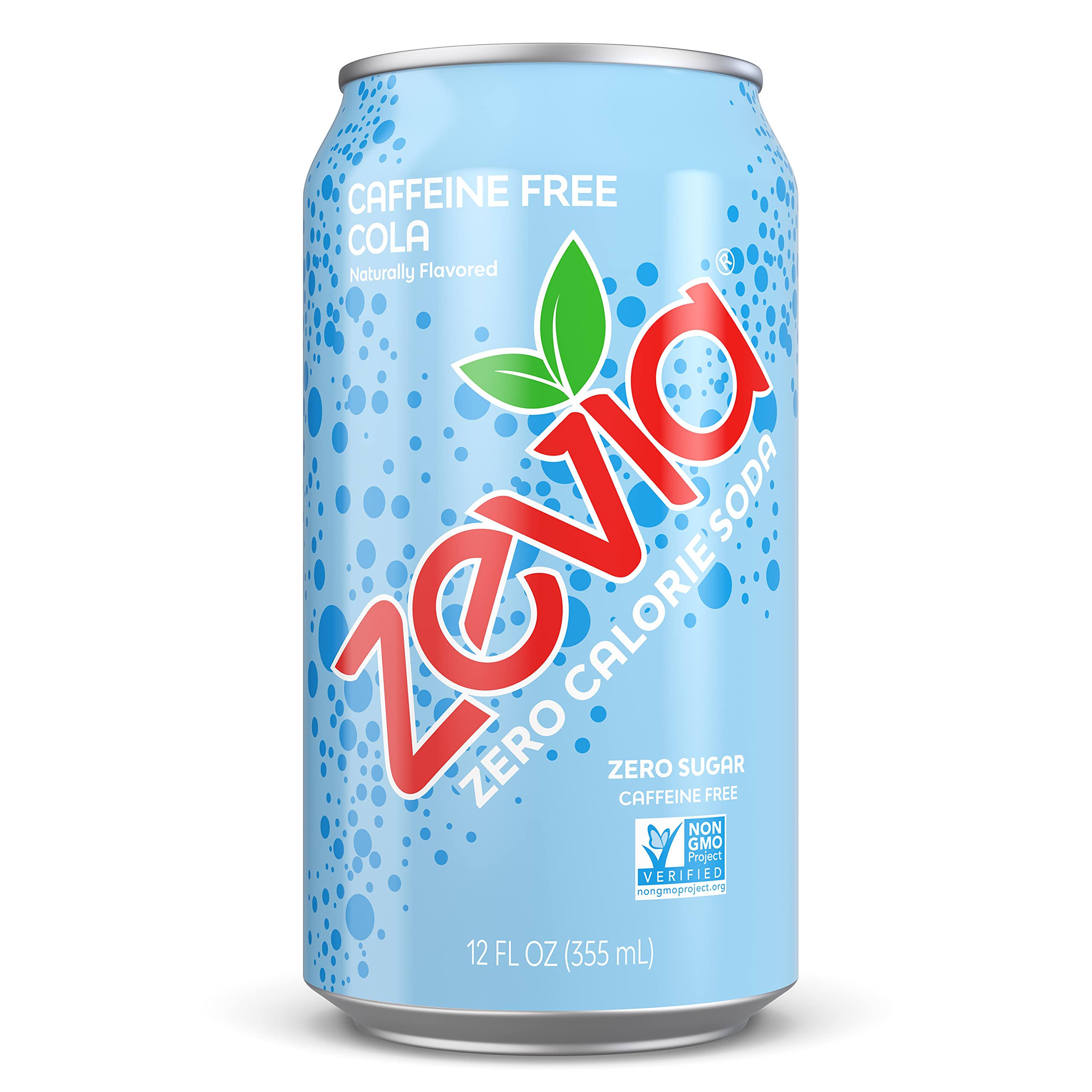 ZeviaAll Natural Soda, Caffeine Free Cola, 12-Ounce Cans (Pack of 24)