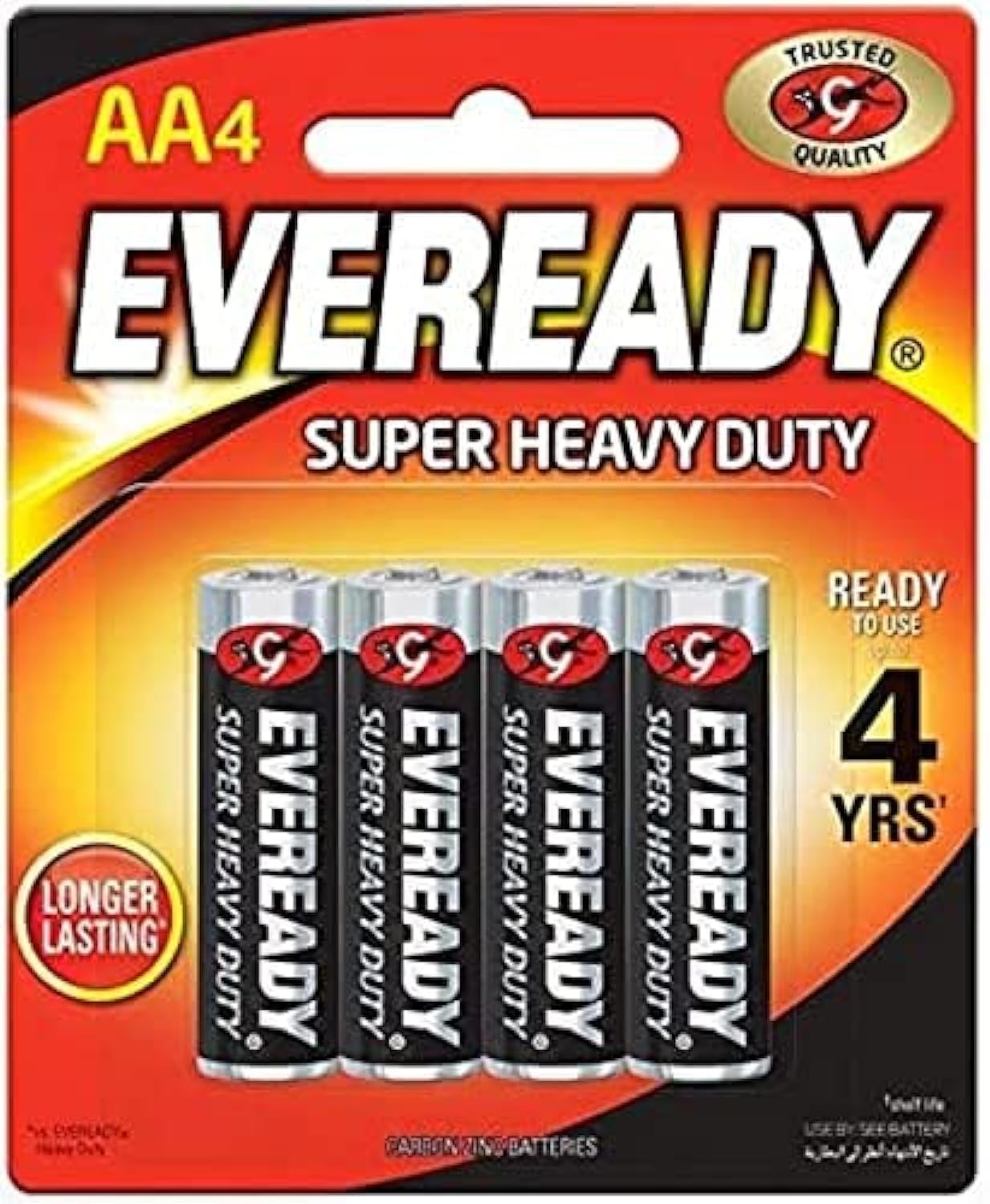 EVEREADYSuper Heavy Duty AA Batteries Pack Of 4