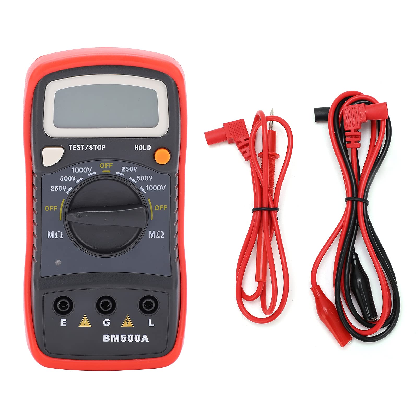 Digital Insulation Resistance Tester BM500A 1000V 1999MΩ Resistance LCD Display Megohmmeter Electronic Tester for Maintenance