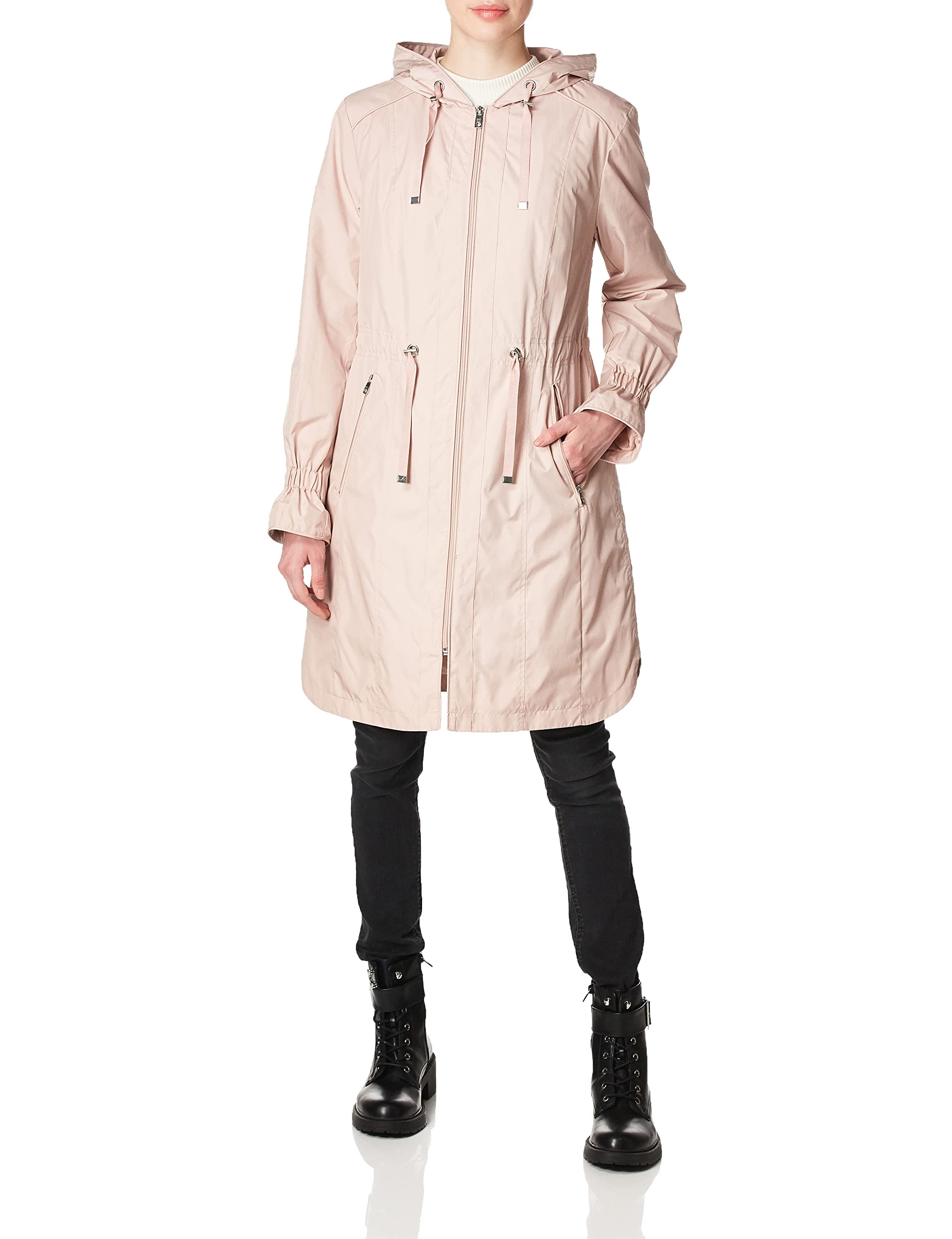 Cole Haan Women's Hooded Anorack Rain Coat