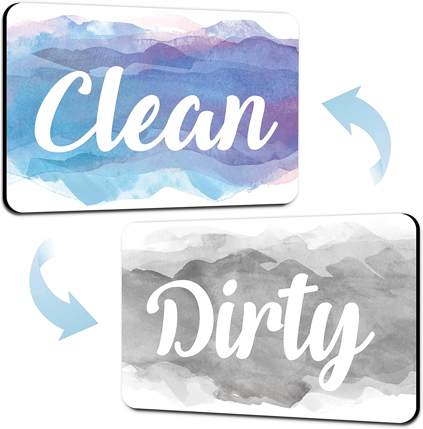 KYONANODishwasher Magnet Clean Dirty Sign for Kitchen Organization and Storage Double Sided Reversible Clean Dirty Magnet for Dishwasher