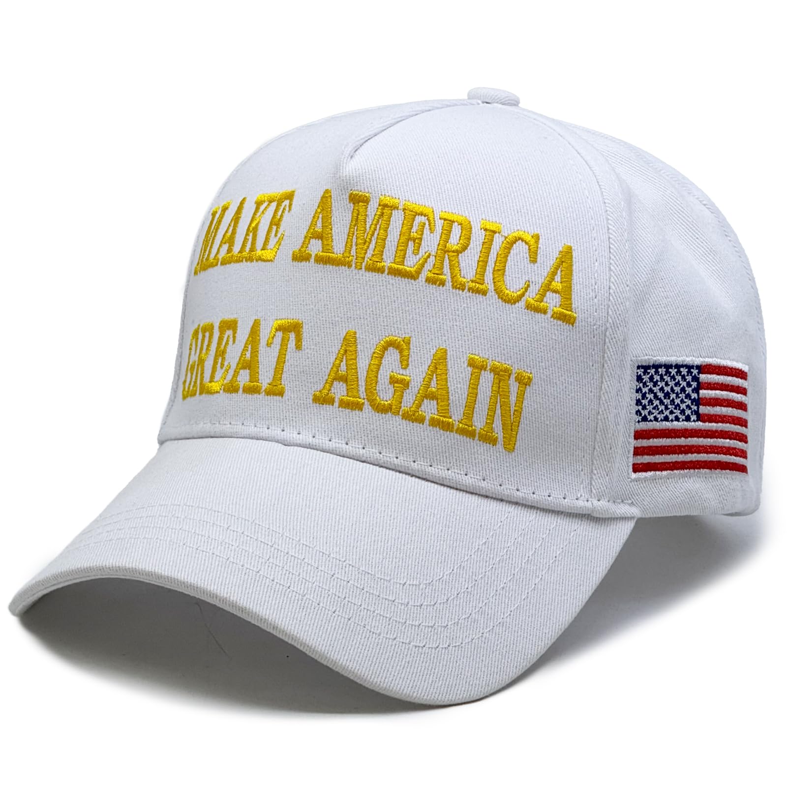 Trump 2024 Hat 45-47 MAGA Hat Make America Great Again Donald Trump Embroidery Slogan with USA Flag Adjustable Baseball Cap