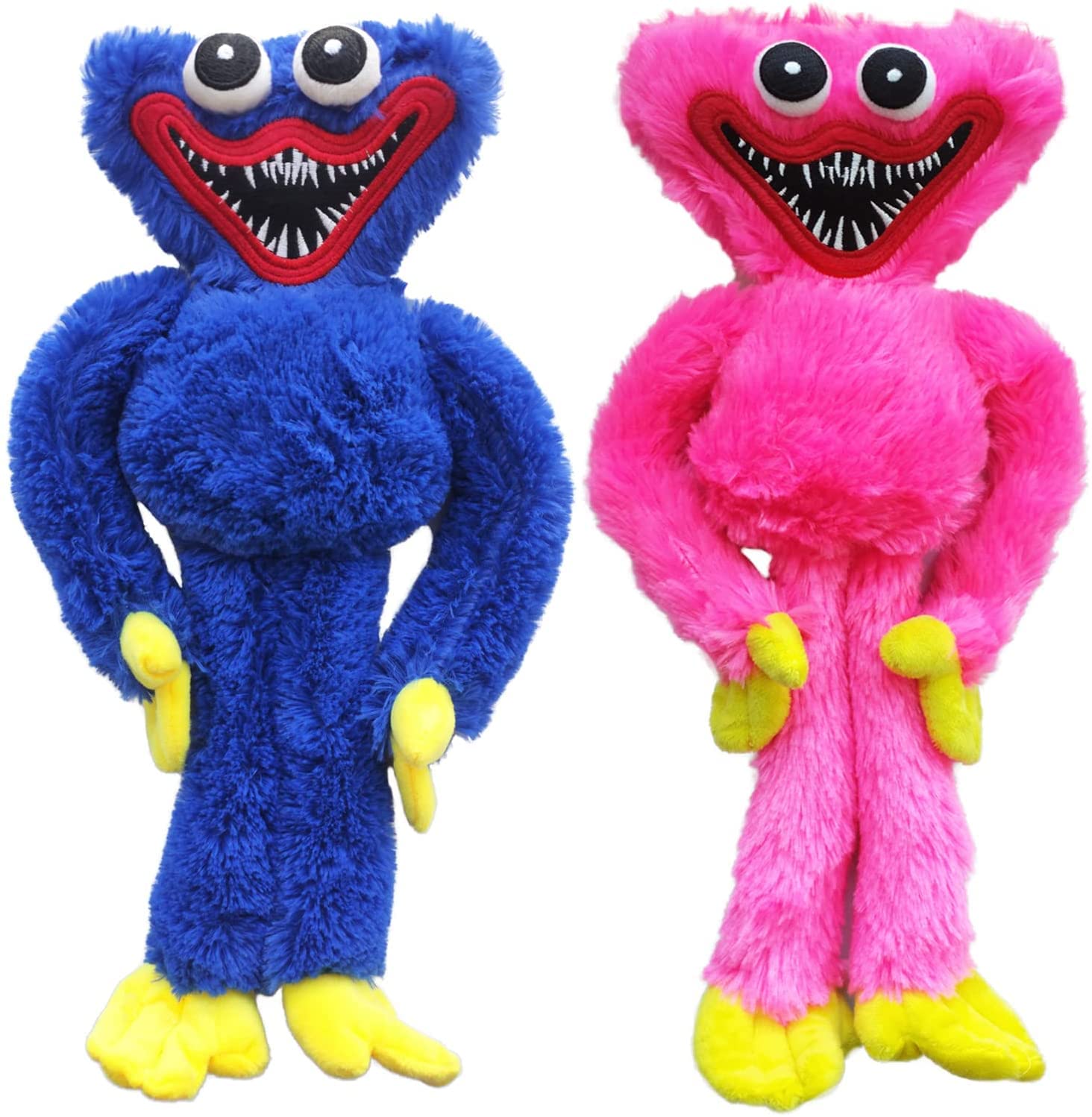 MuMuZi 2Pcs Huggy Wuggy Plush Toy, Monster Horror Stuffed Doll Gifts for Game Fanâ€™s ï¼ŒBirthday Toy15.8 in