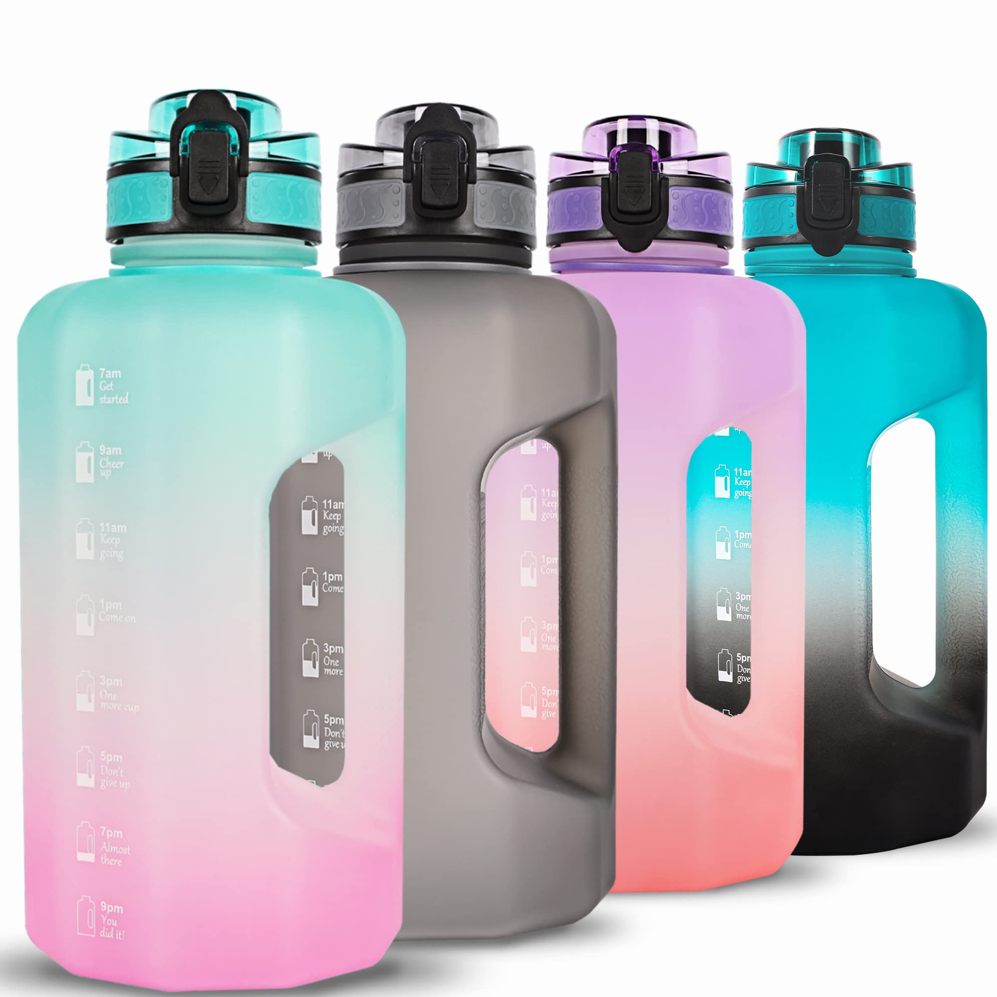 GIFUBOWA Sports Water Bottle 2.2L BPA Free Leak Proof Big Drinking Jug for Camping Workouts