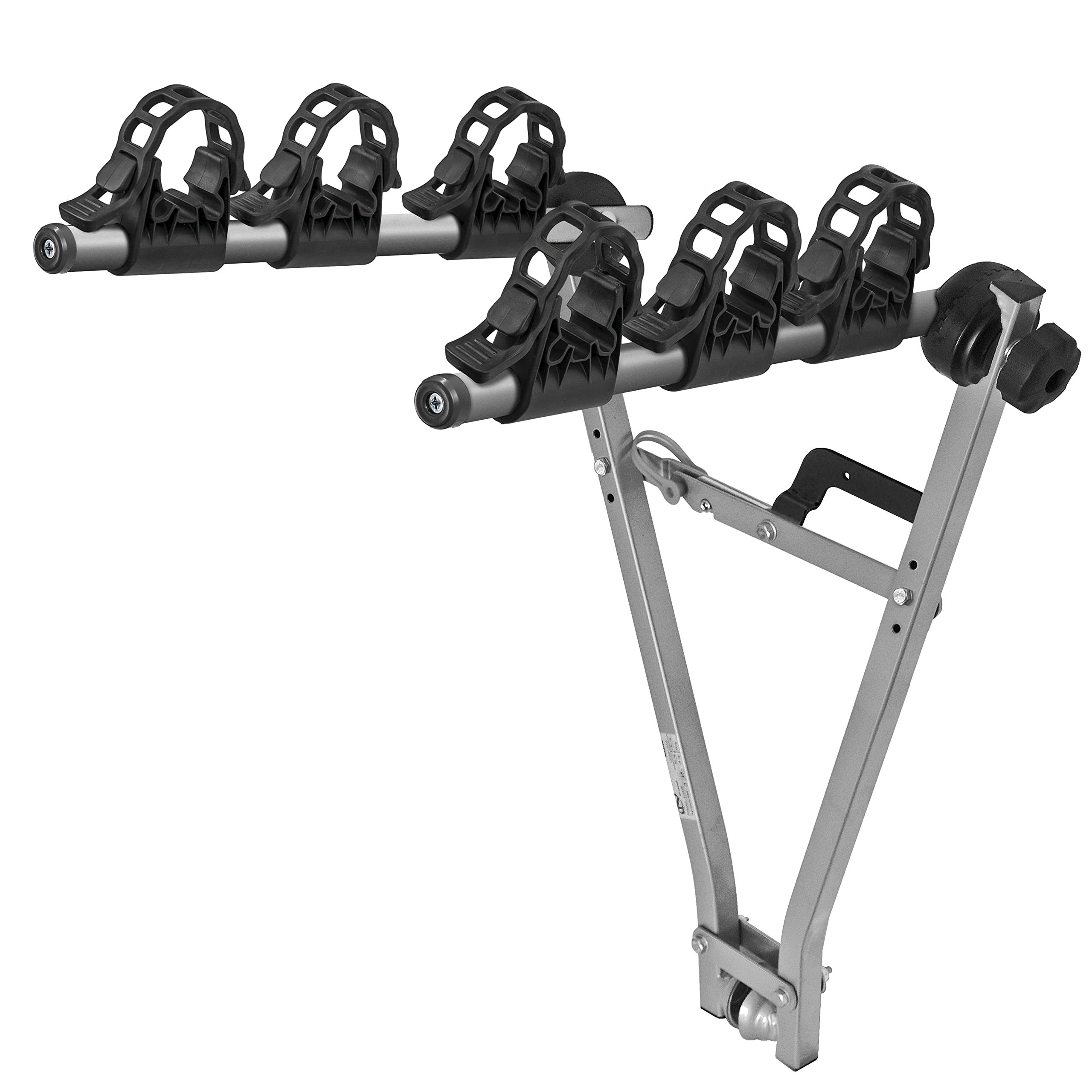 Menabo Marius 3 Bike Cycle Carrier with Tow Ball Mount (Silver/Black)