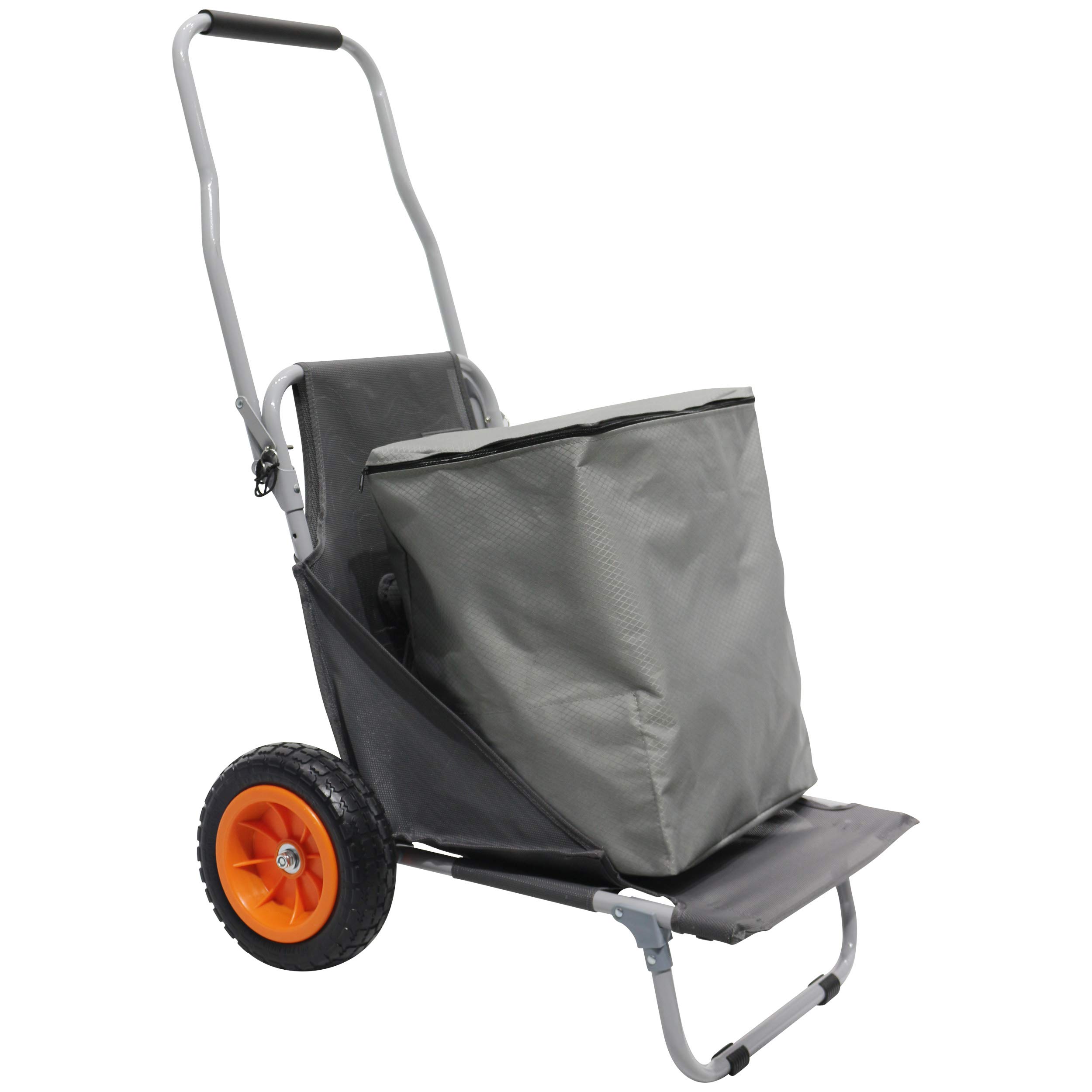 HomecallTrolley chair grey textilene with transportation bag