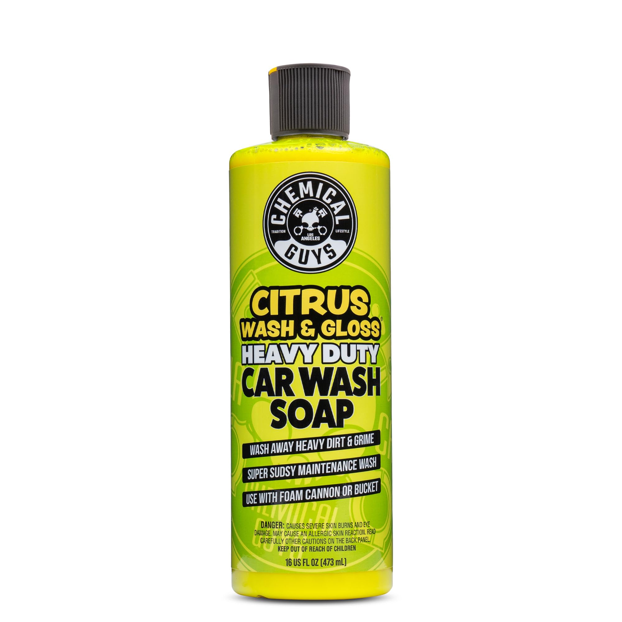 Chemical Guys CWS_301_16 Citrus Wash and Gloss Citrus Based Hyper-Concentrated Wash+Gloss - 16 oz.