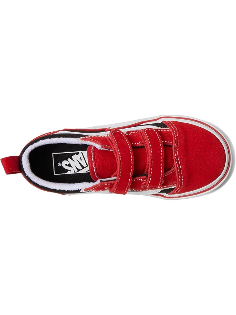 Red Vans Kids Old Skool V Bolt (Infant/Toddler)