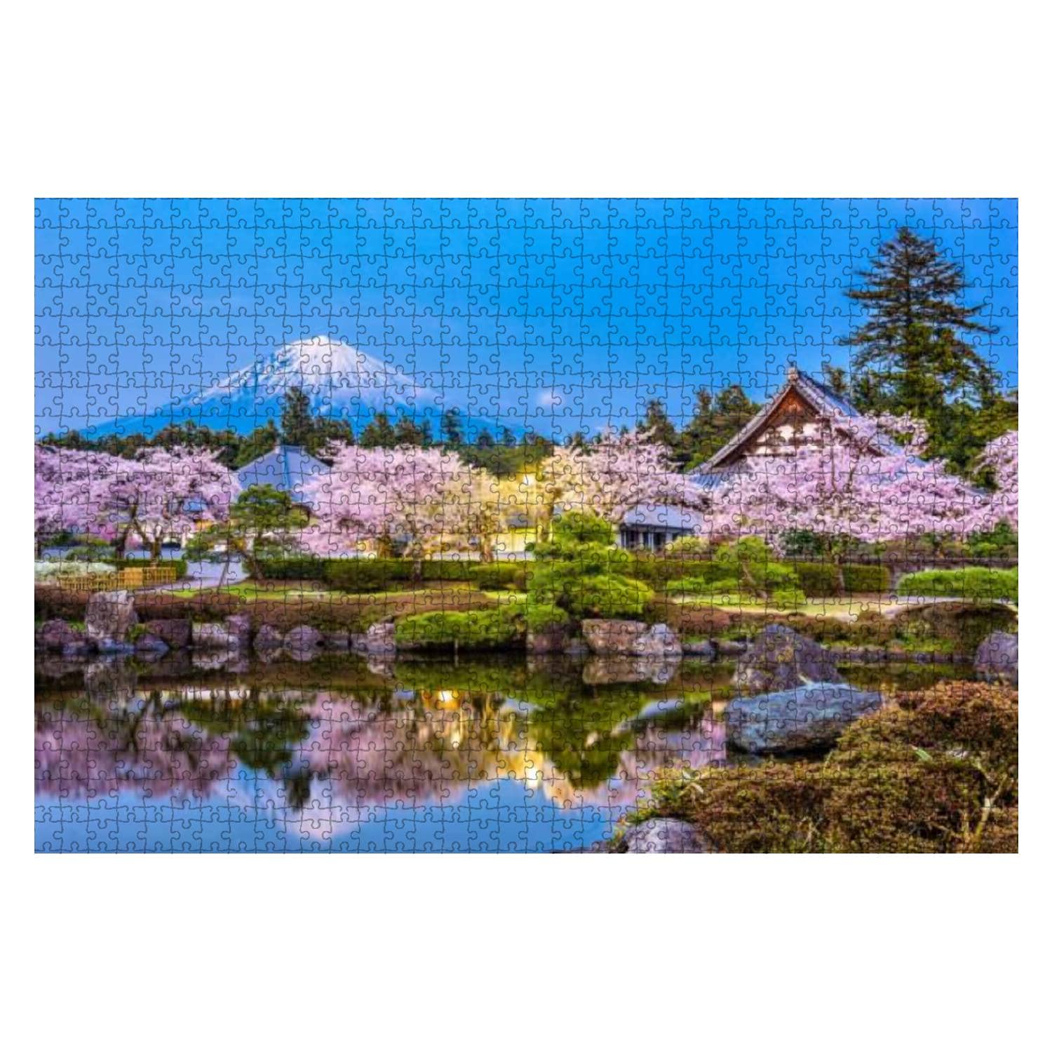 Shizuoka Japan in Spring 1000 Pieces Wooden Jigsaw Puzzles for Adults Decompression DIY Children Educational Puzzles Creative Games Toys Gift Home Decor