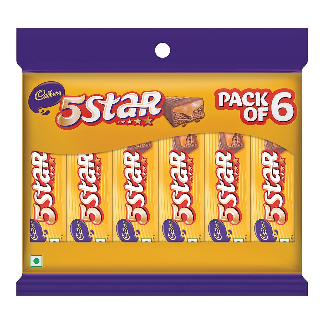 Cadbury 5 Star Kitted Pack Chocolate Bars, 108 Gm