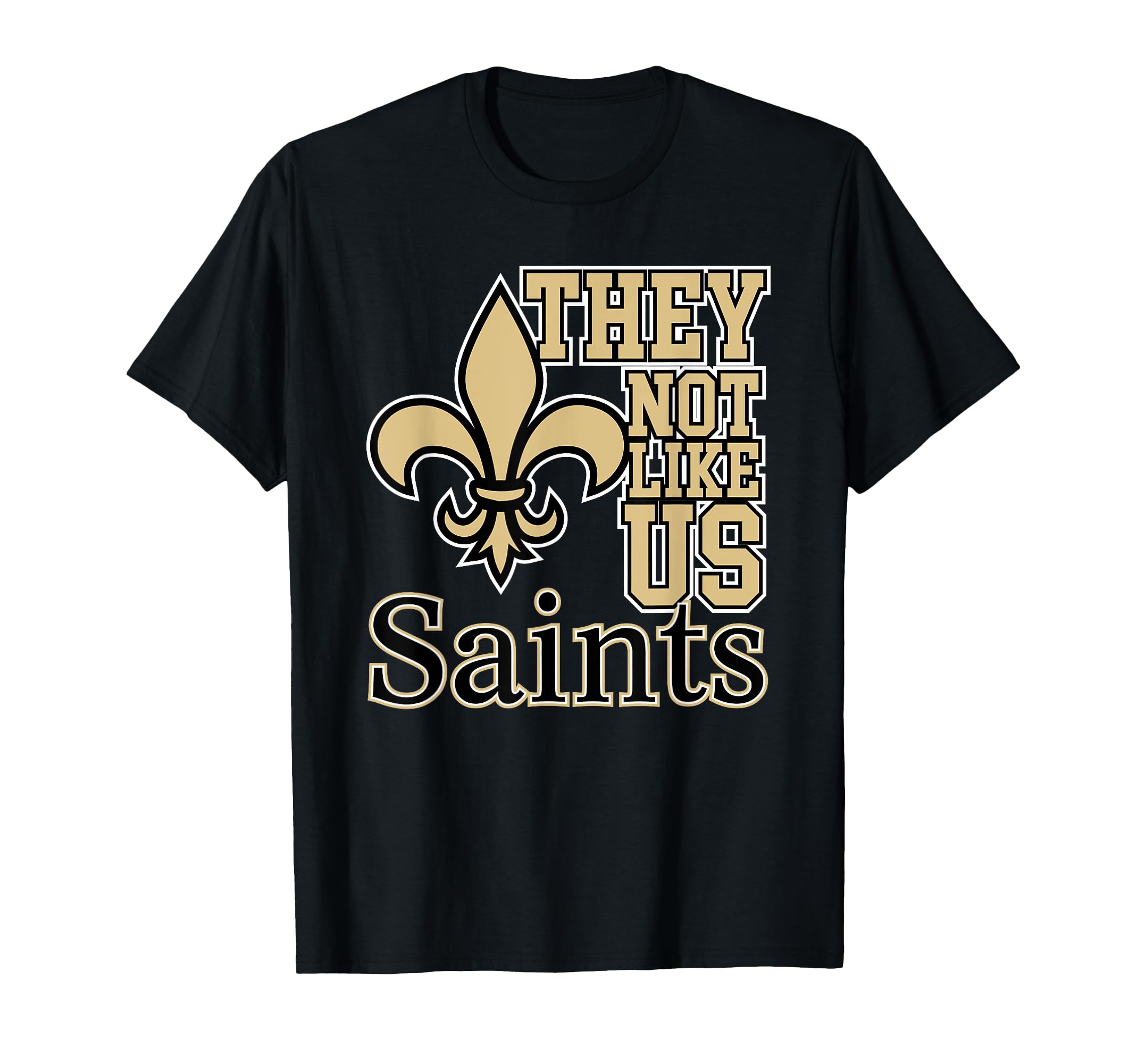 vintage sports clothingThey Not Like Us - Saints T-Shirt