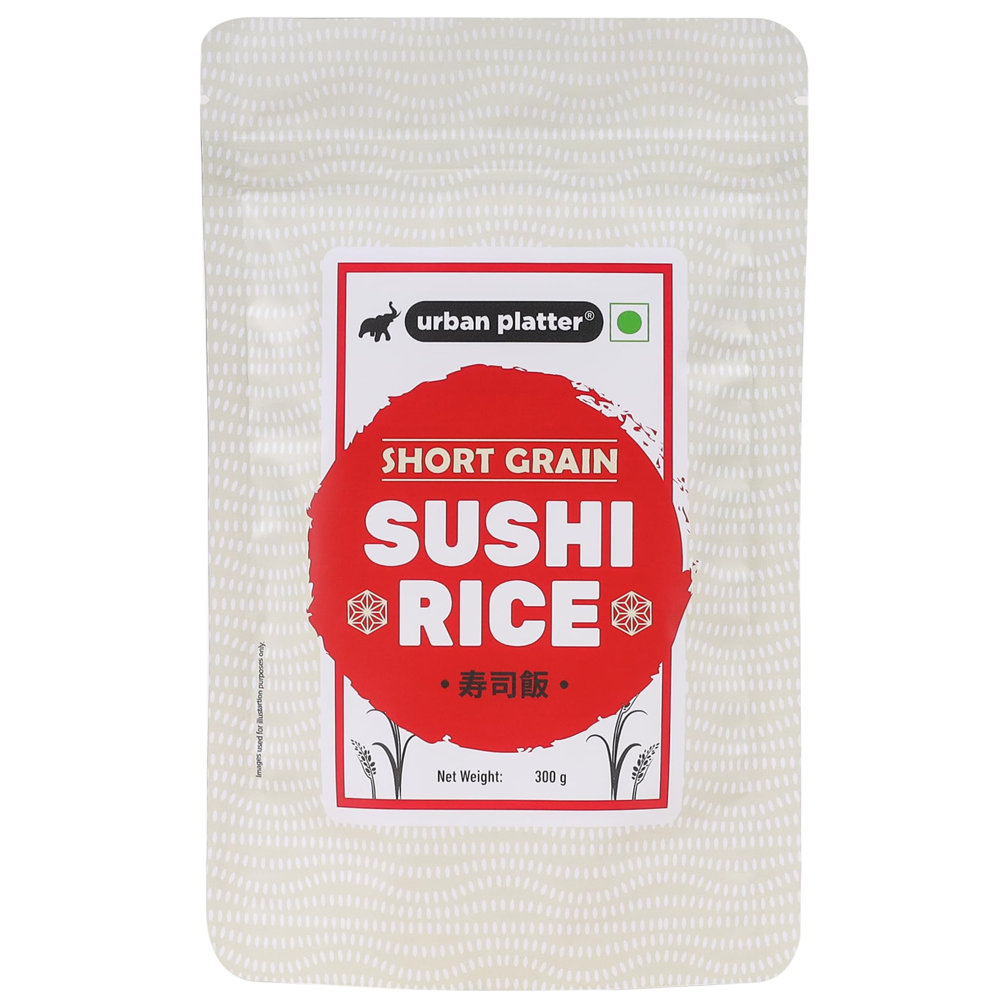 Urban Platter Short Grain Sushi Rice, 300g (Japanese Cuisine | Sticky and Aromatic)