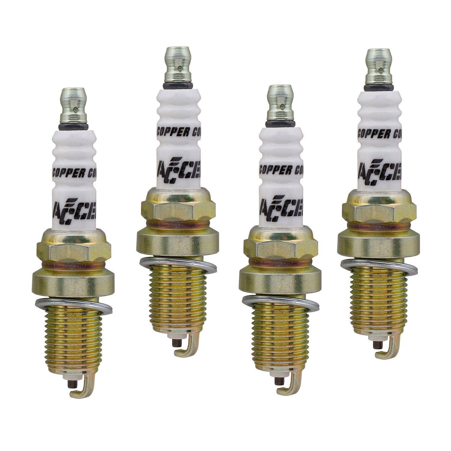 ACCEL0414S-4 Shorty Copper Core Spark Plug, (Pack of 4)