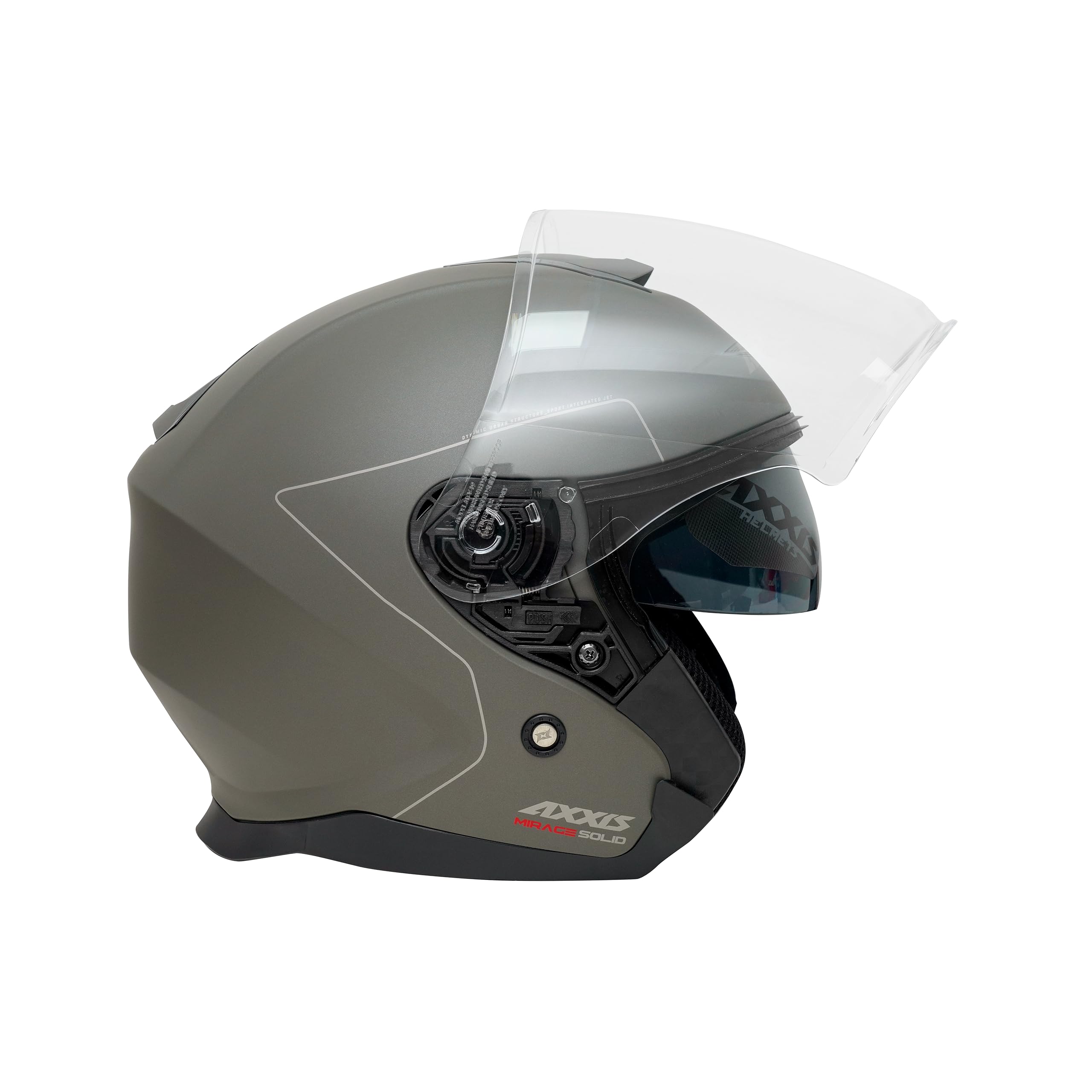 Mirage SV A2 Titanium Matte Open Face Helmet | ECE 22.05 & DOT Approved - 670007