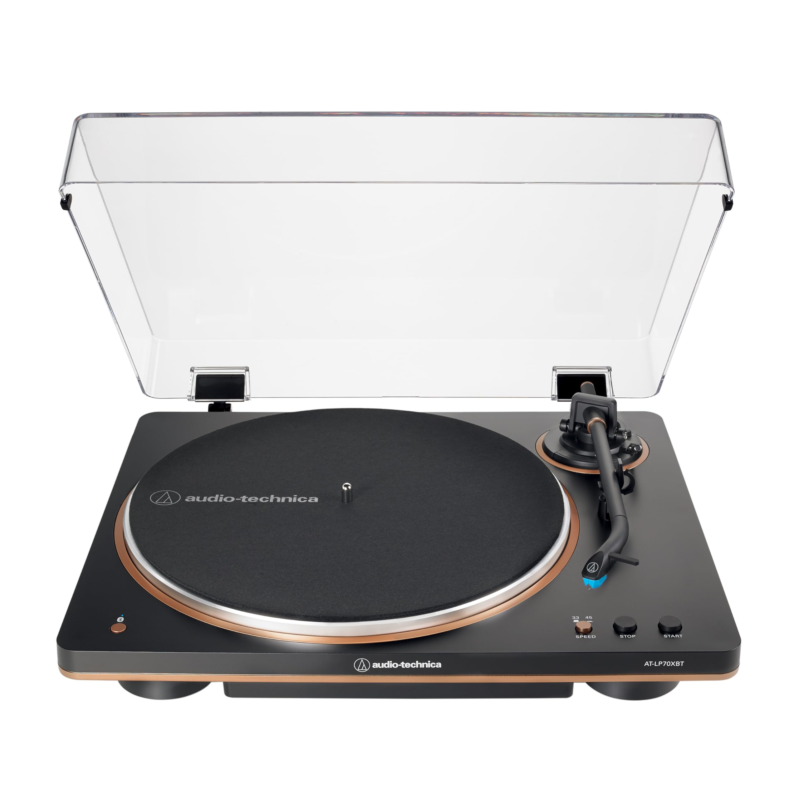 Audio-Technica AT-LP70XBT-BZ Wireless Turntable, Black/Bronze