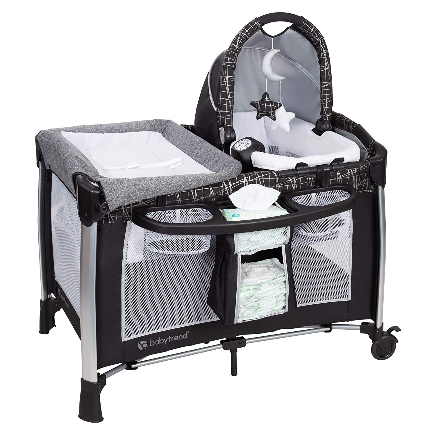 Baby TrendGoLite ELX Nursery Center Phoenix, Gray