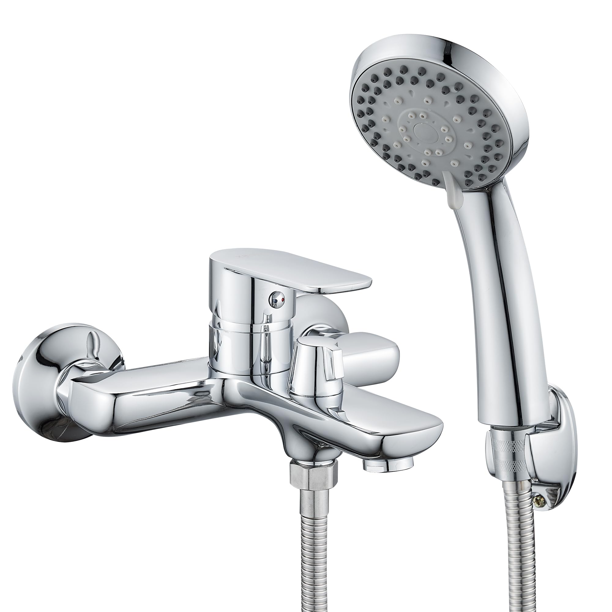 BRIMIX Shower Mixer Tap Single Lever Bathtub Faucet Shower Set with Handheld Shower Head & Hose