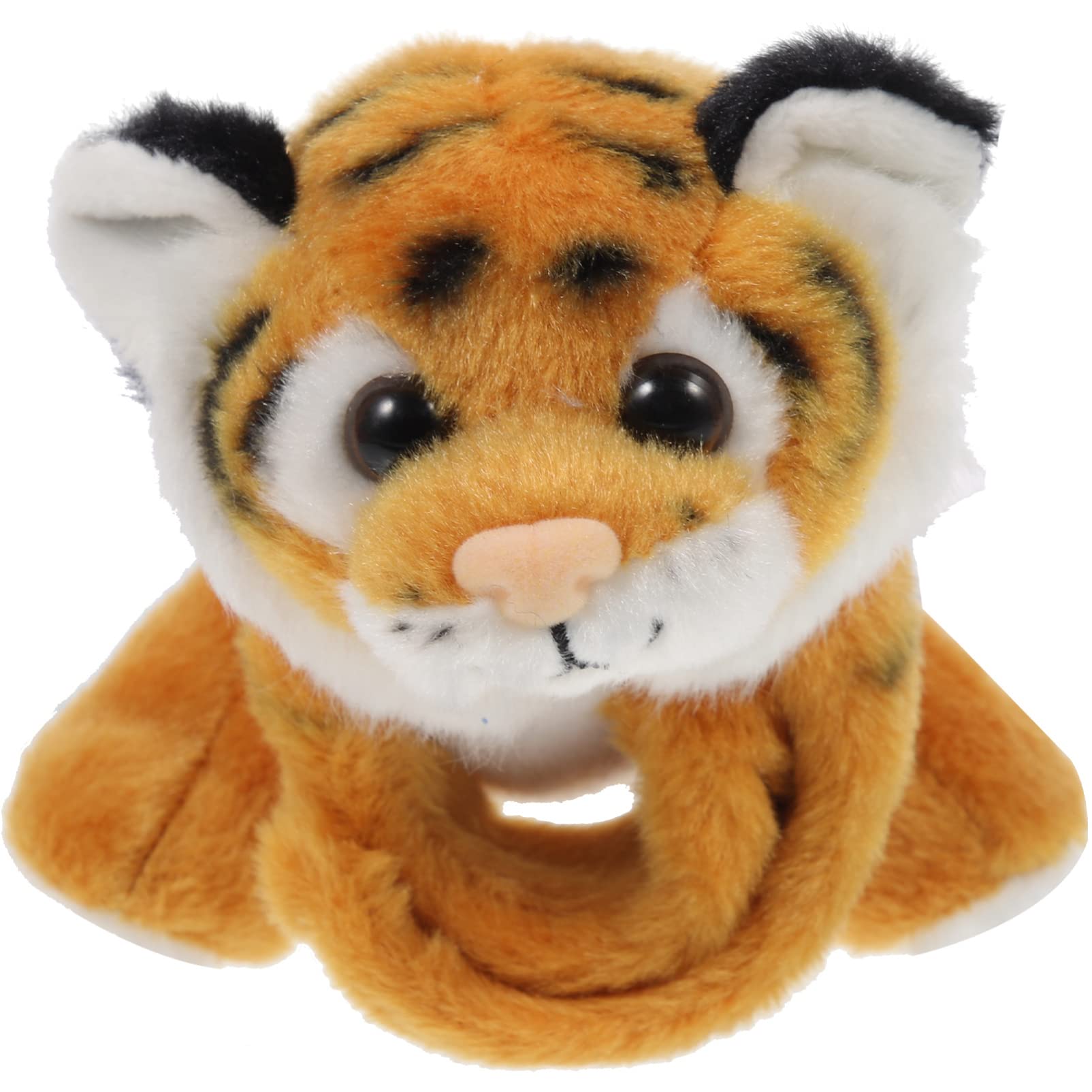 Kisangel 1pc Plush Huggable Stuffed Animals Jungle Themed Slap Bracelet Wrist Hugger Plush for Jungle Party Favors(As Shown 2)