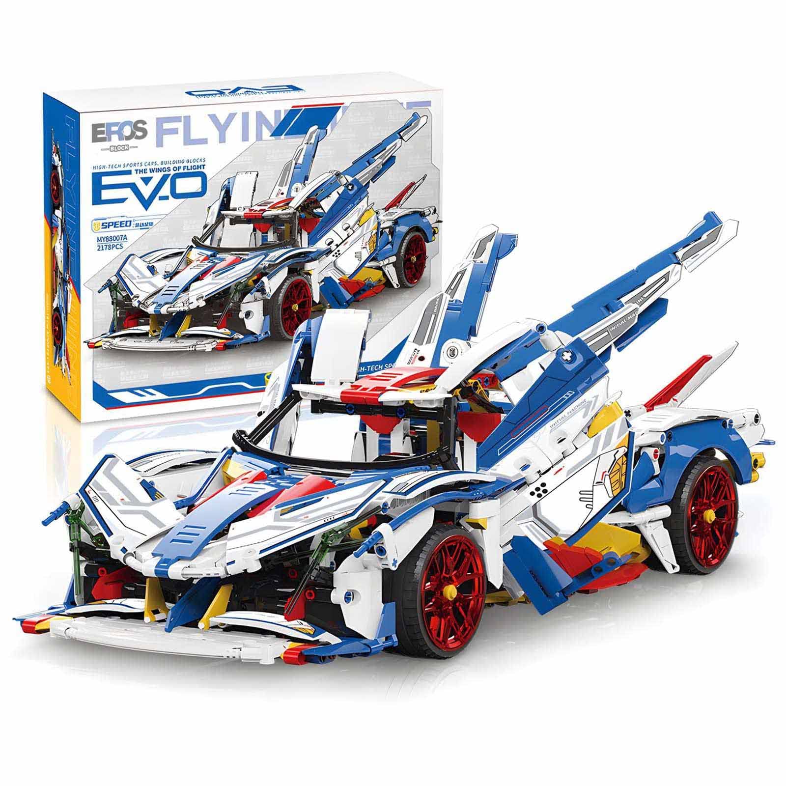 Apollo EVO Super Car Building Blocks Toys Boys or Adults Kits, 1:8 2178 Pieces Racing Car Building Blocks Kit，Sports Car Model Building Set DIY Toys for Boys Age 12+ New 2023