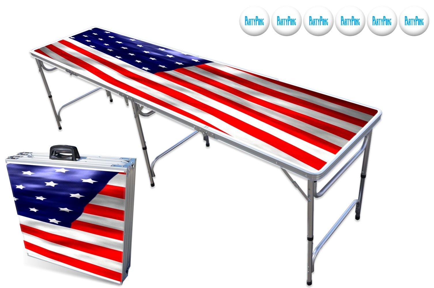 8-Foot Professional Beer Pong Table - USA Edition