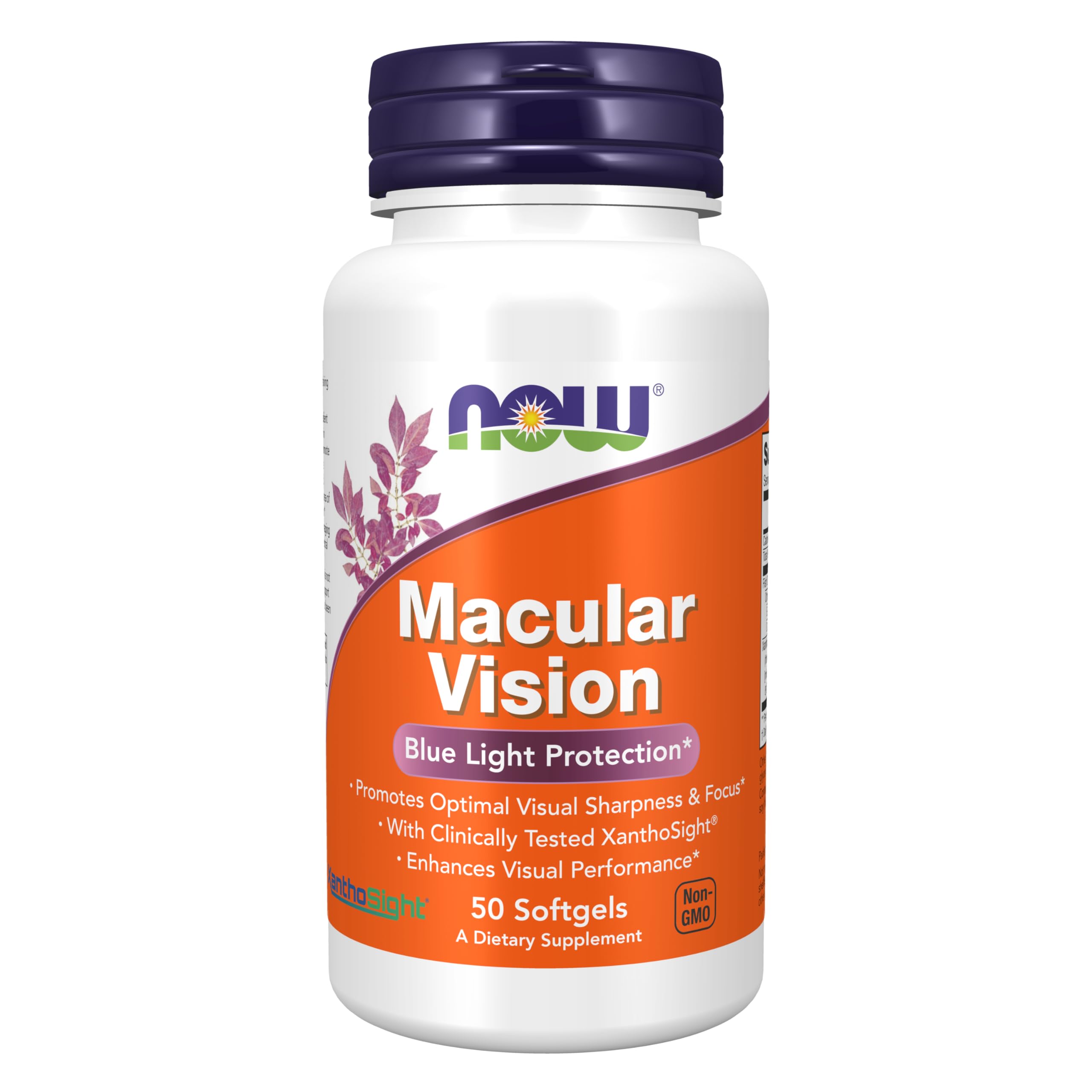 NOW Foods Supplements, Macular Vision Softgel, Eye Health, Eye Support, 50 Softgels