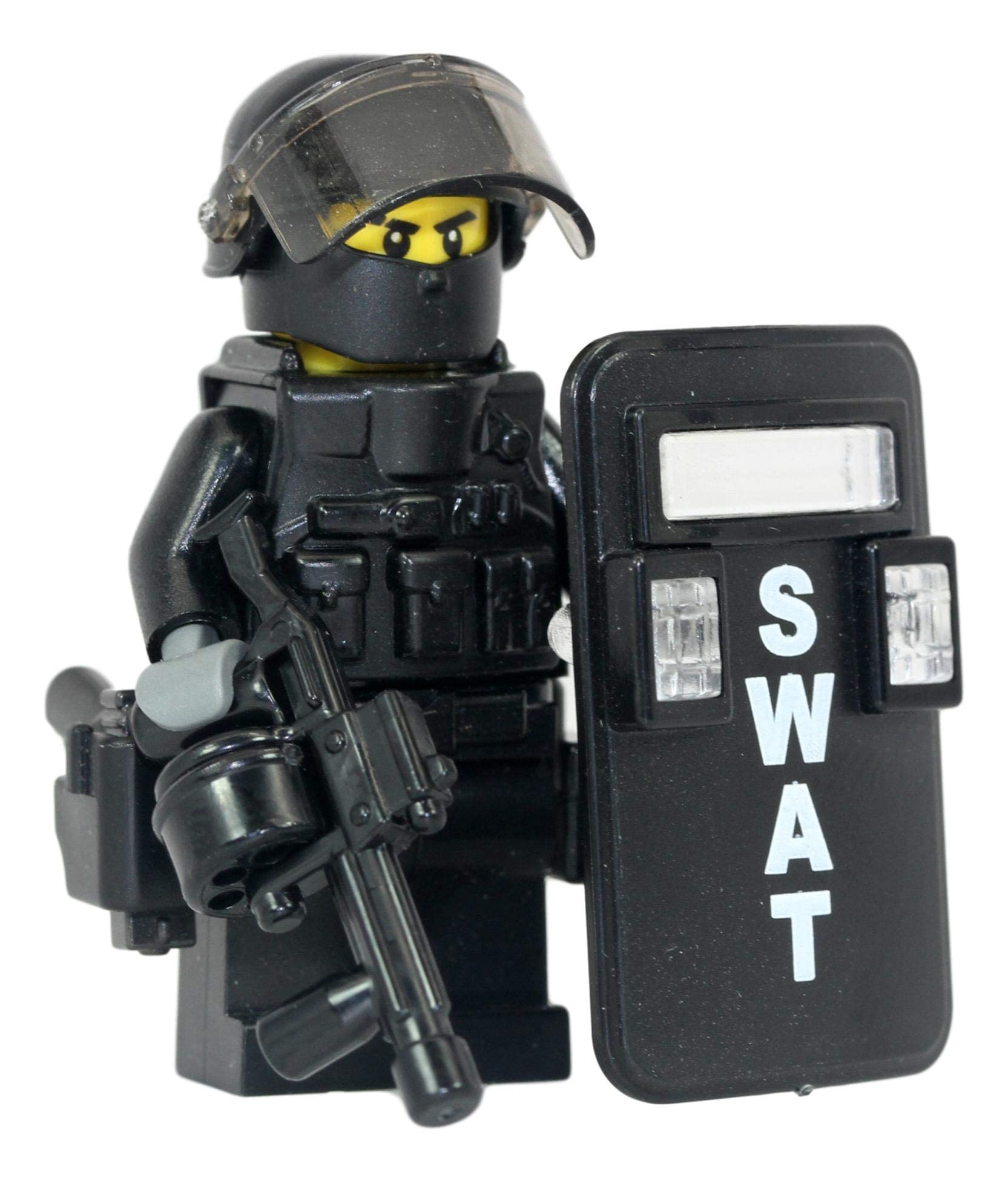 Buy Modern Brick Warfare SWAT Riot Control Officer Custom Minifigure ...