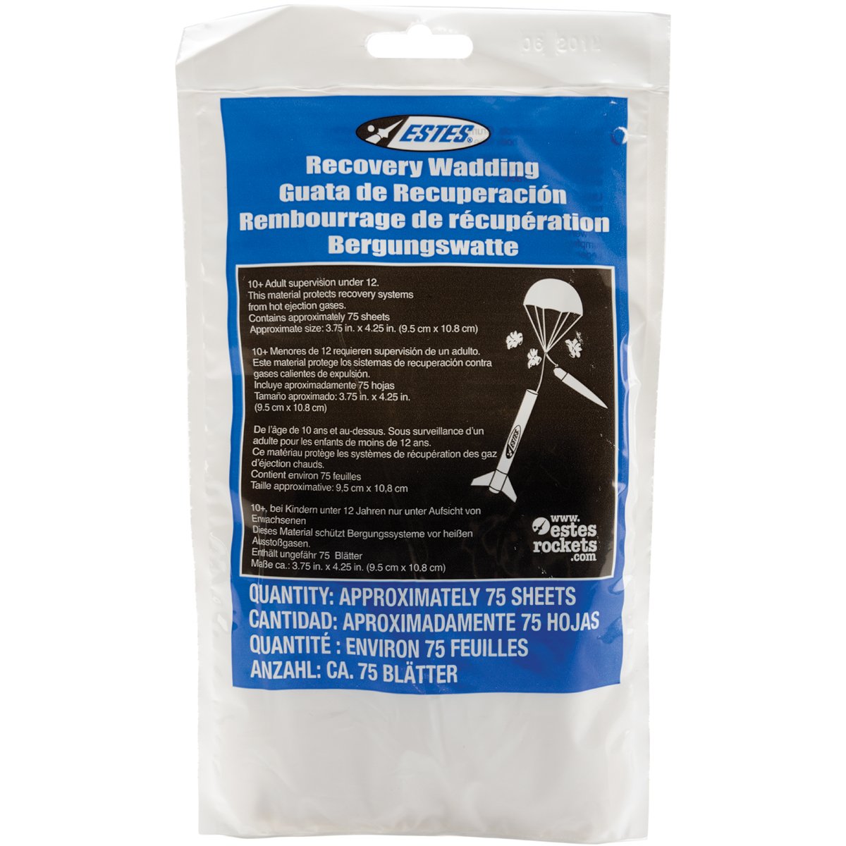 Estes Rocket Wadding Recovery Wadding D-ES2274 Heat Shields